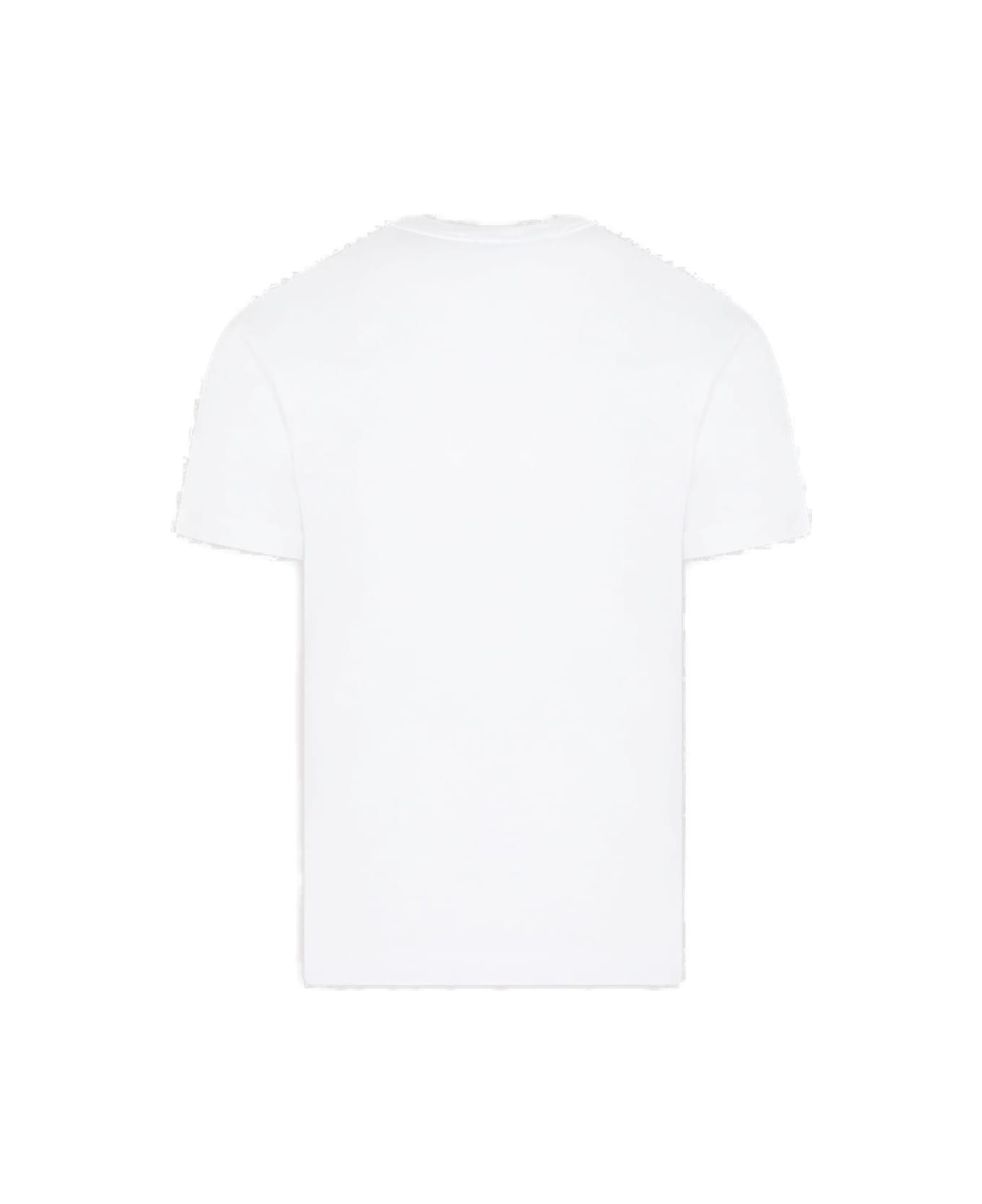 Stone Island Logo Patch Crewneck T-shirt - Bianco