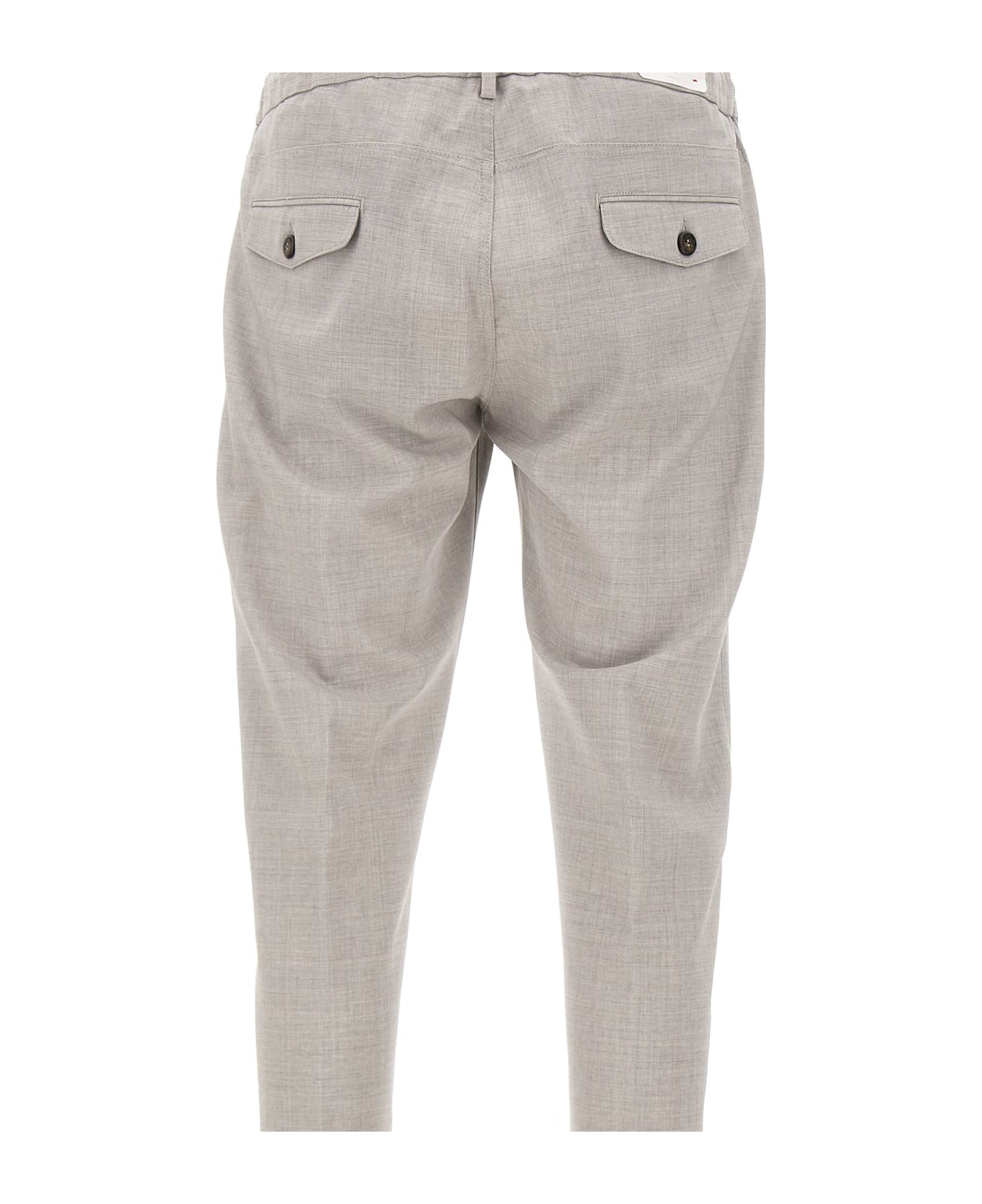 Eleventy Fresh Wool Trousers - Gray