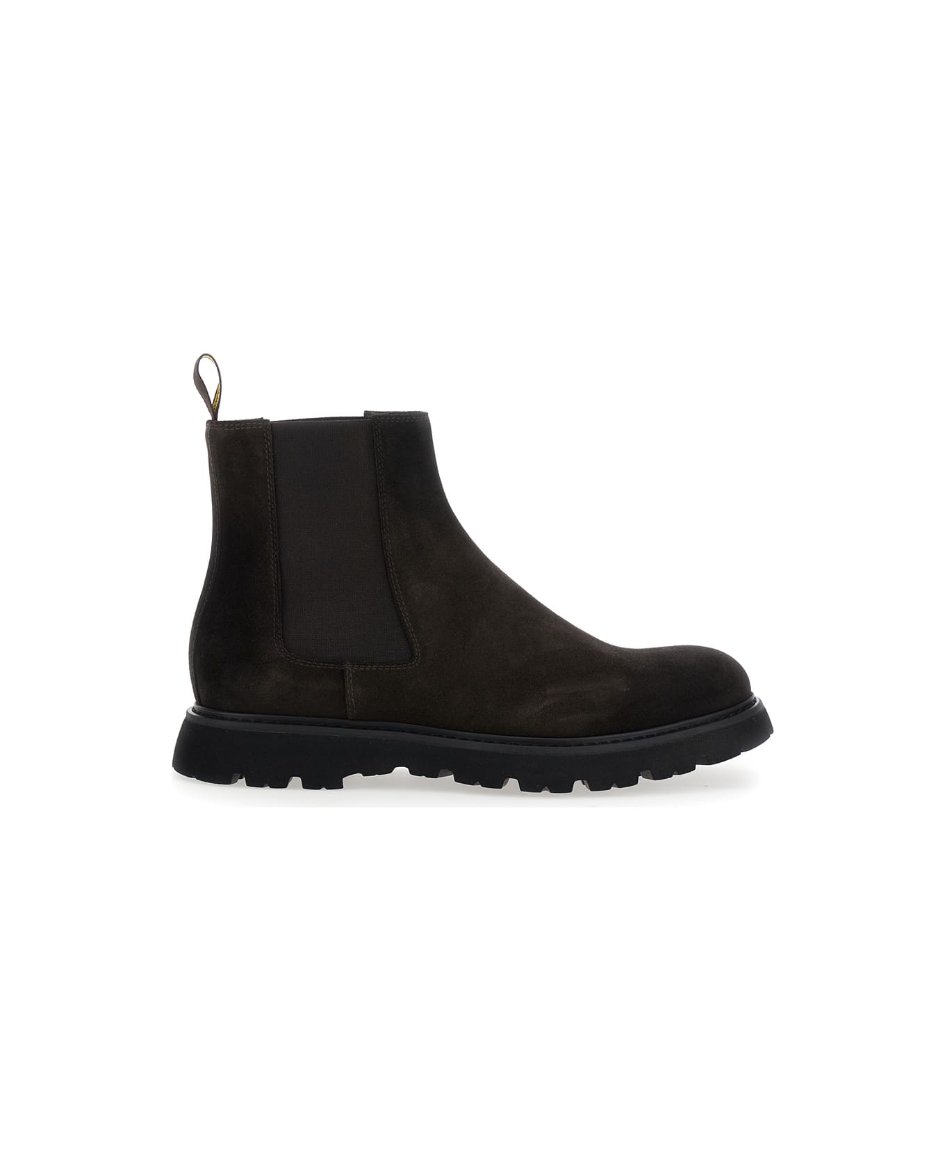 Doucal
s Brown Chelsea Boots In Suede Man - Brown