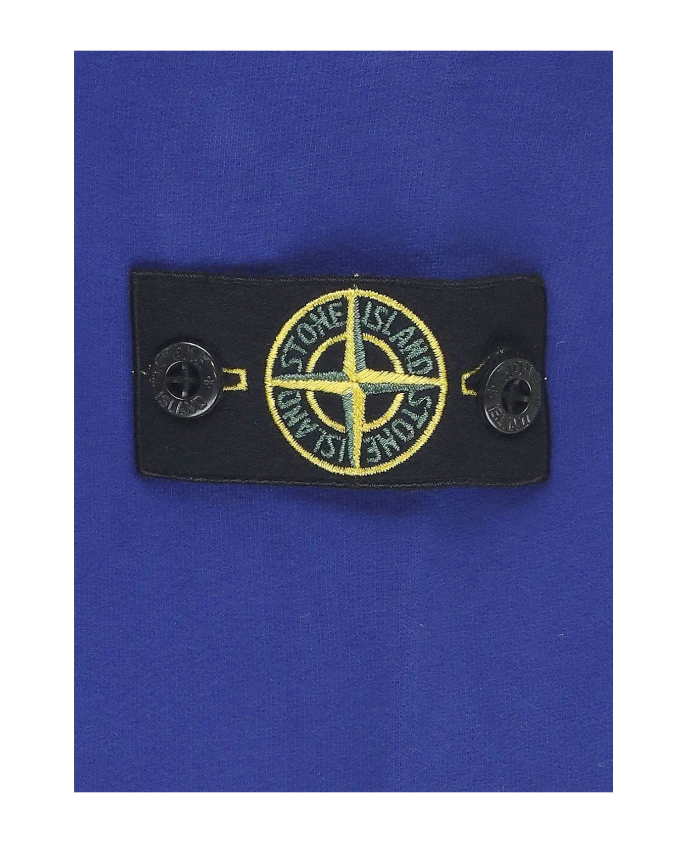 Stone Island Logo Patch Crewneck Sweatshirt - BLUE