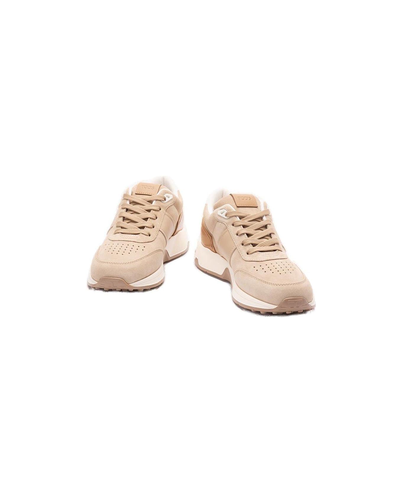 Tod's Panelled Lace-up Sneakers - SABBIA