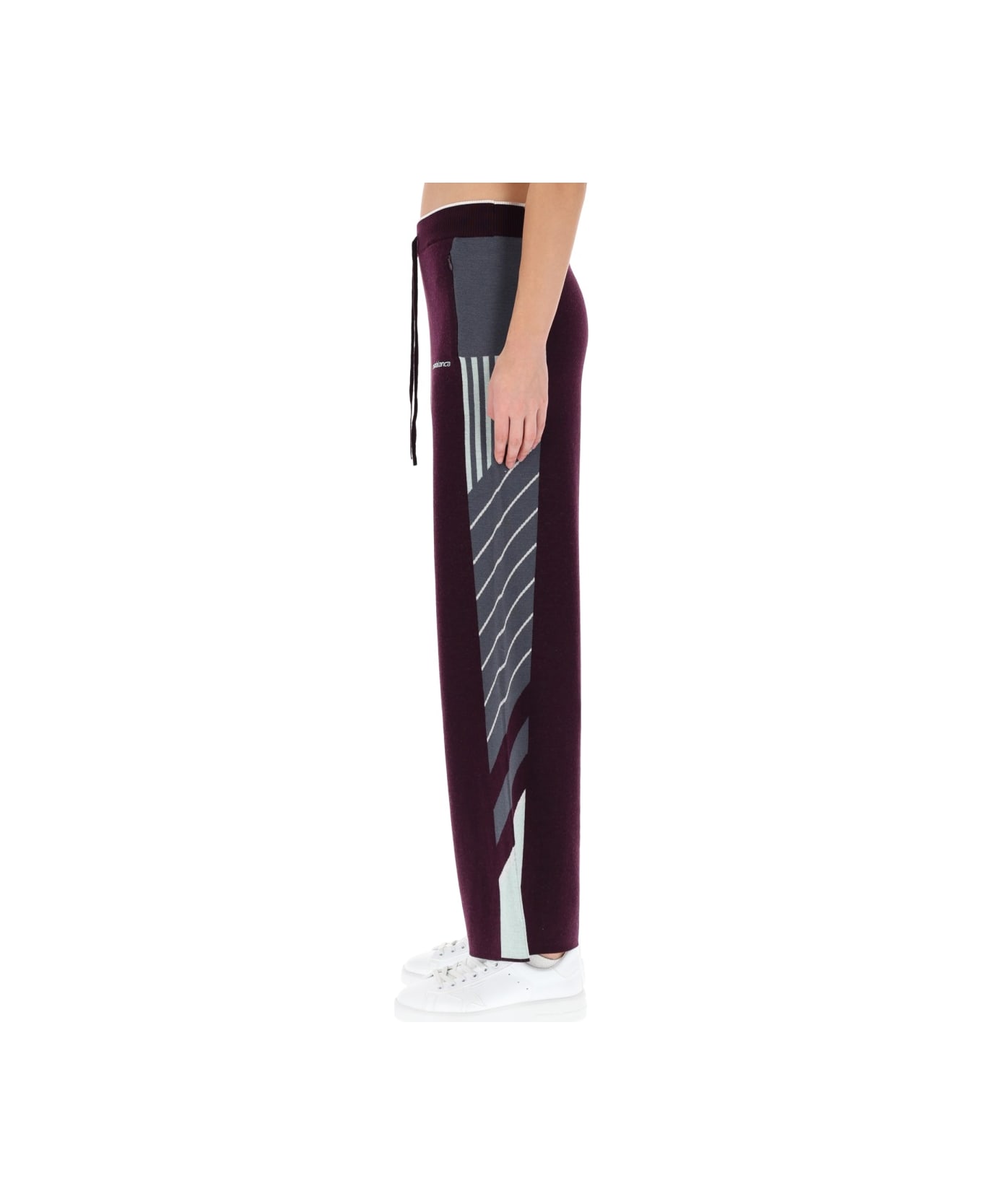 Casablanca "diagonal" Tennis Pants - PURPLE