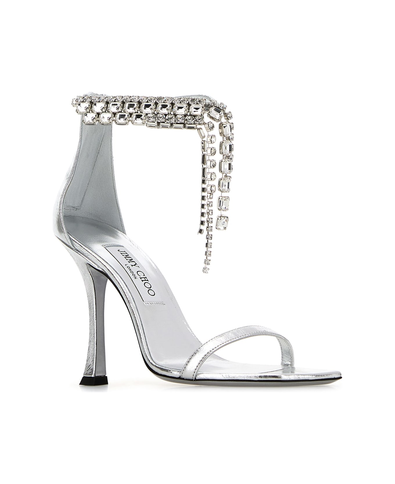 Jimmy Choo Verity Sandal 100 - SILVER