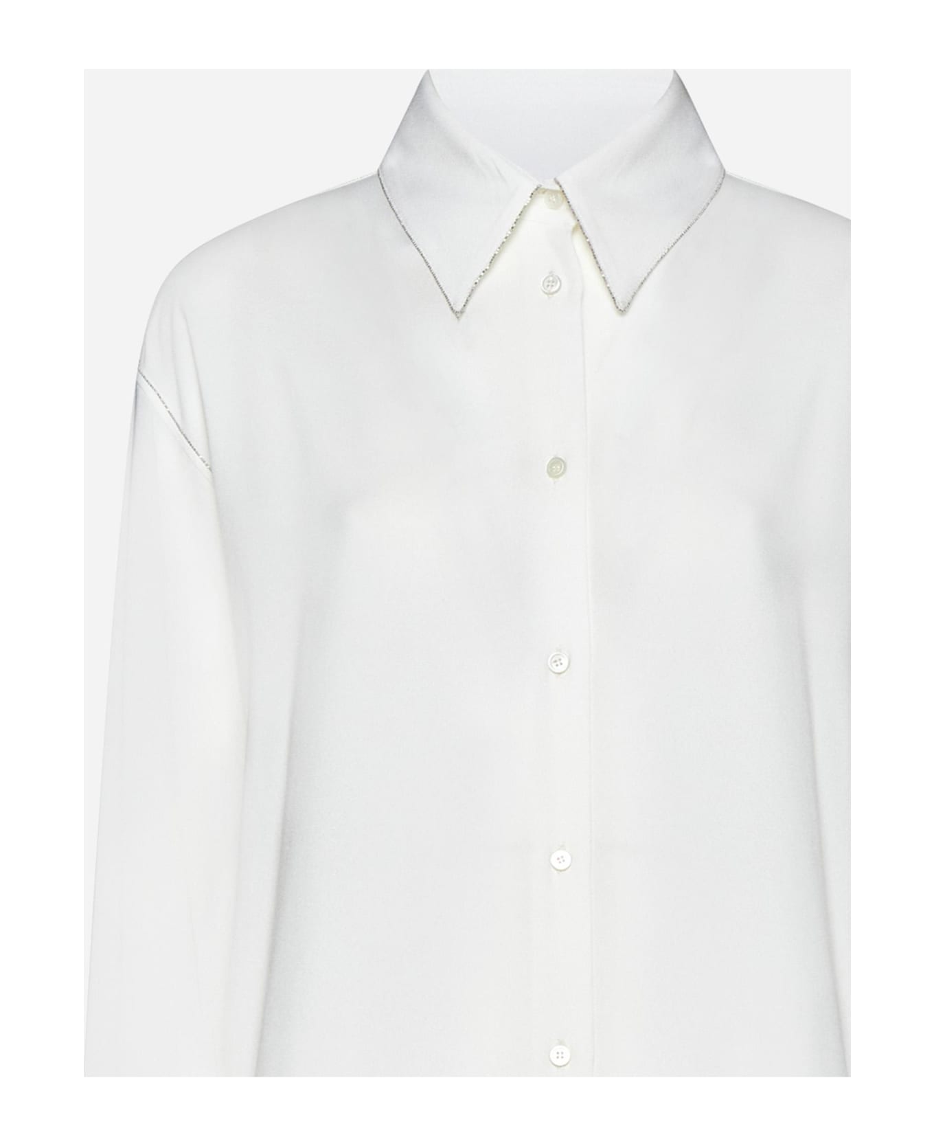 Fabiana Filippi Viscose Shirt - White