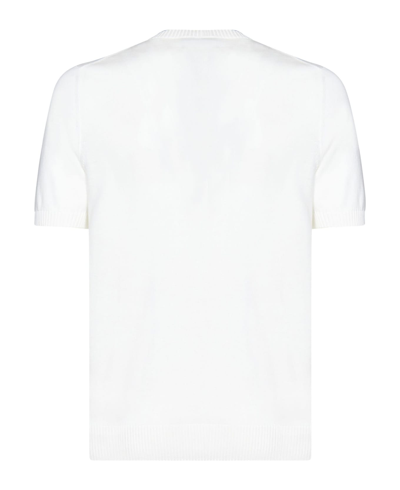 Malo White Cotton T-shirt - Candido
