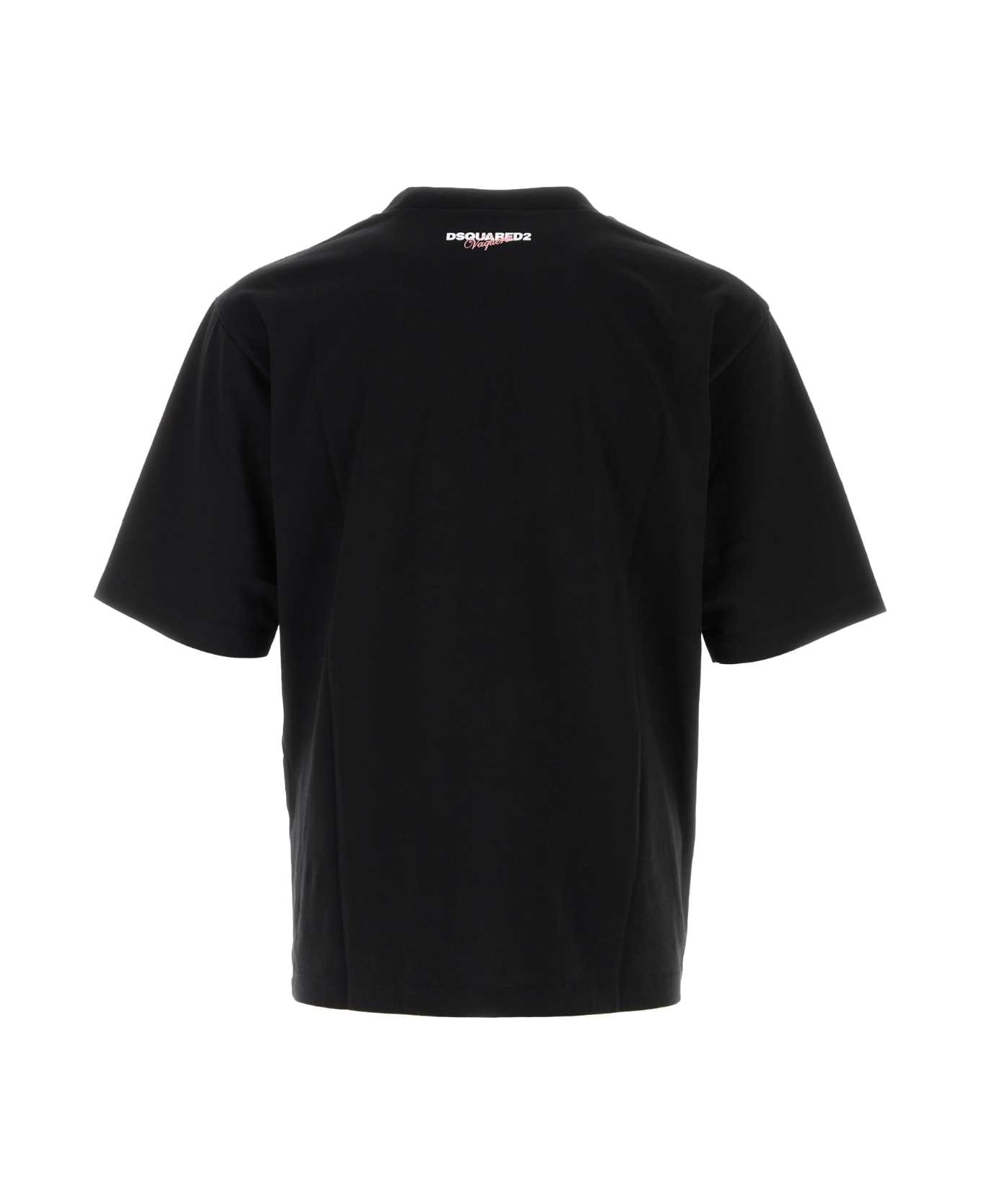 Dsquared2 Black Cotton T-shirt - BLACK