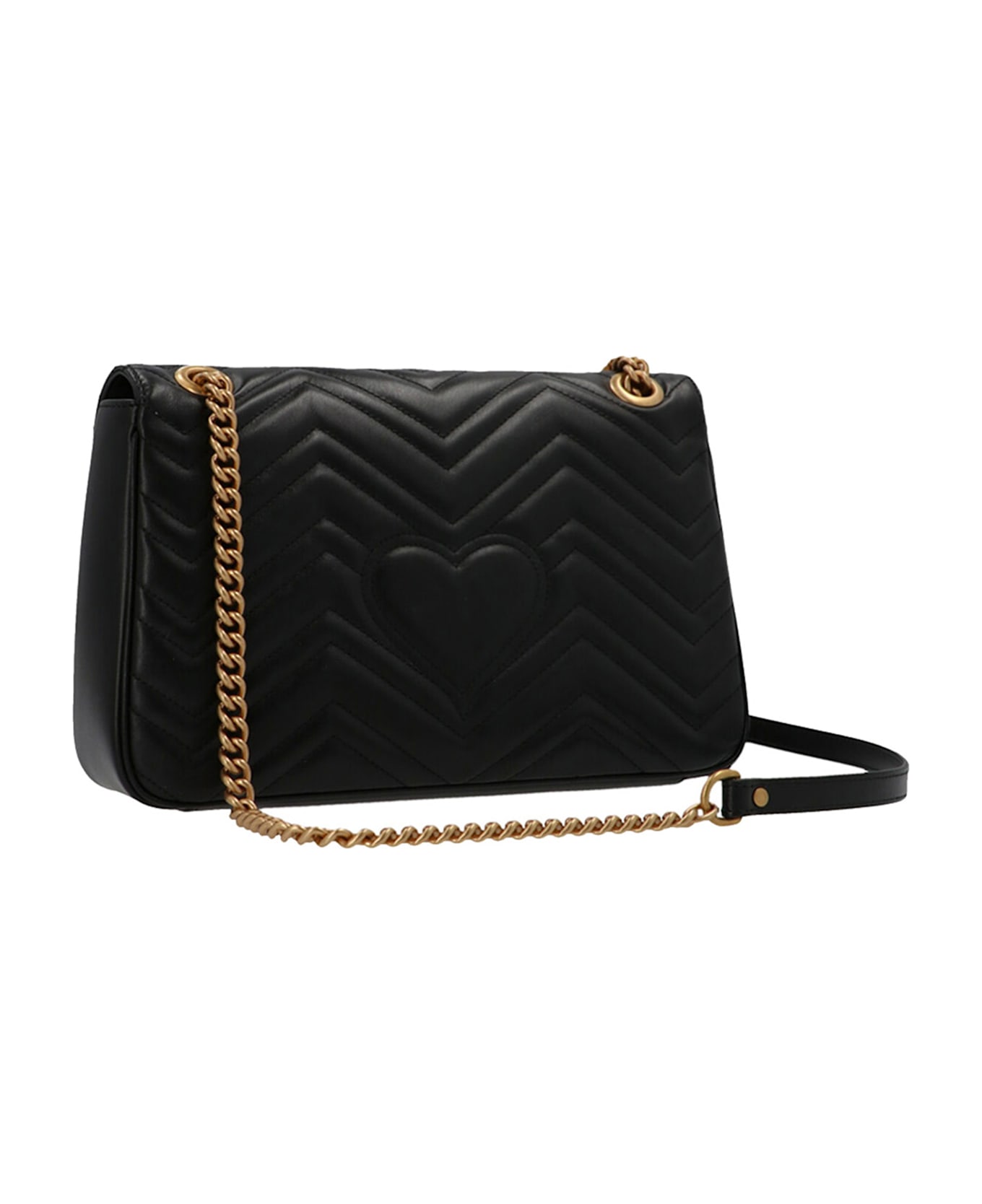 Gucci 'gg Marmont 2.0' Midi Shoulder Bag - Black ショルダーバッグ