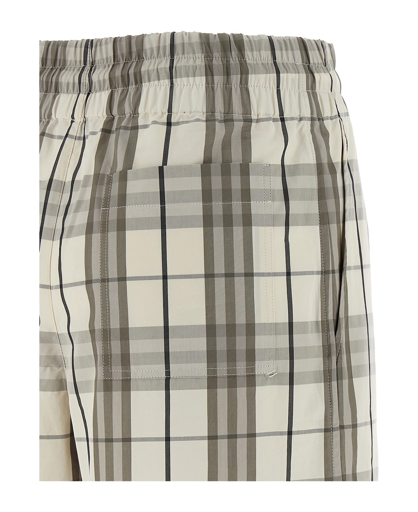 Burberry Check Bermuda Shorts - Gray