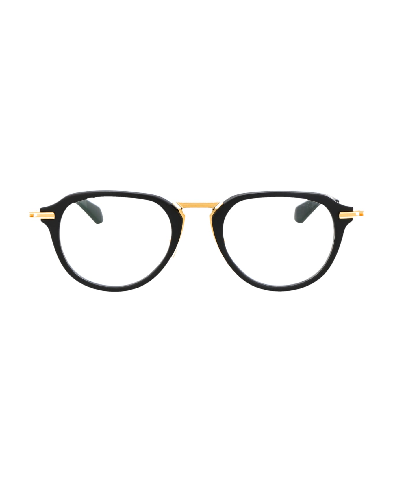 Dita Altrist Glasses - Matte Black - Yellow Gold