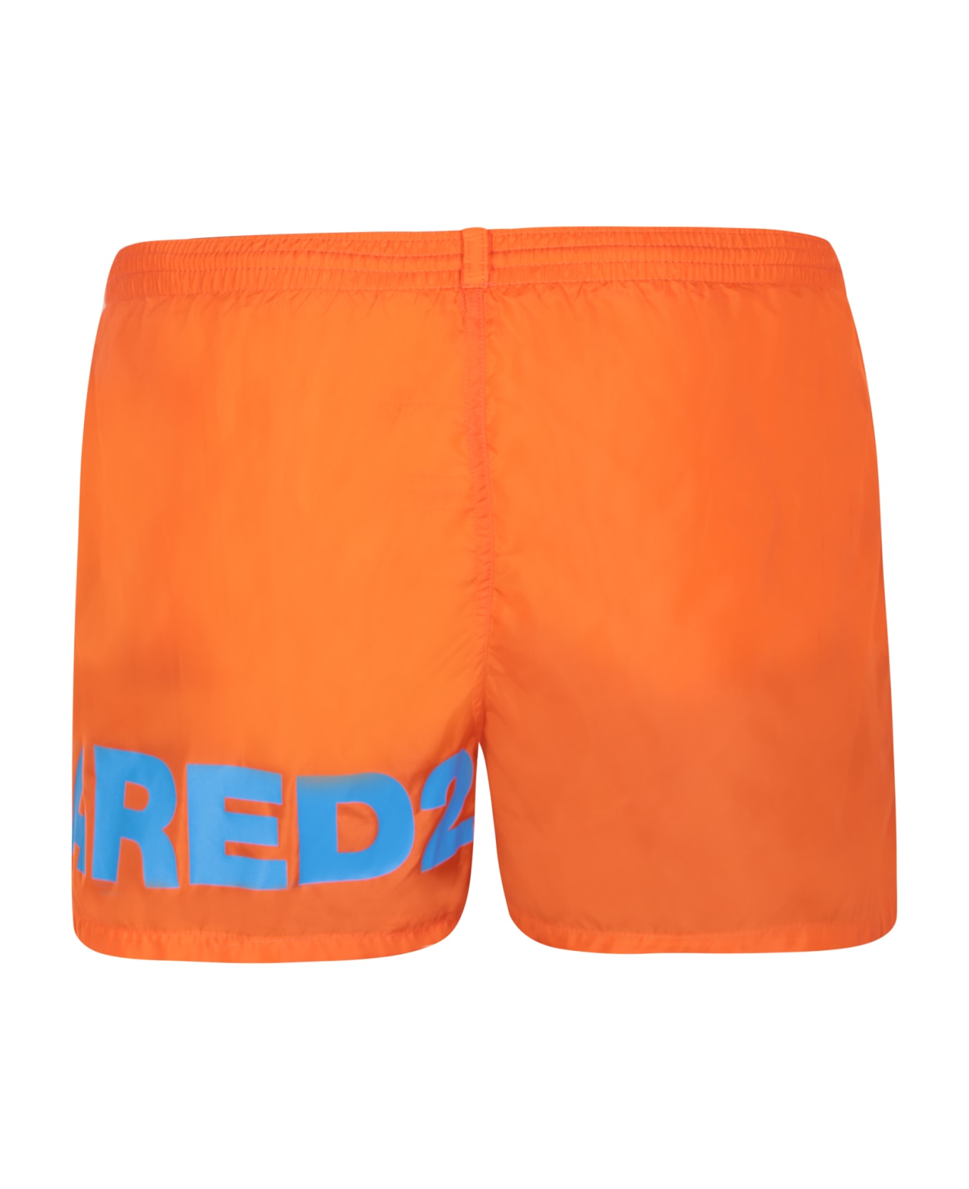 Dsquared2 Max Logo Midi Orange Swim Shorts - Orange