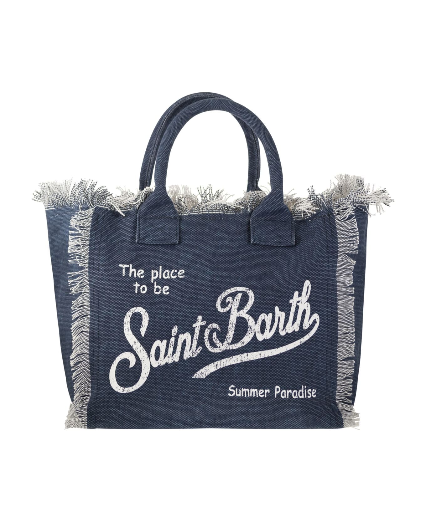 MC2 Saint Barth Vanity - Denim Canvas Handbag