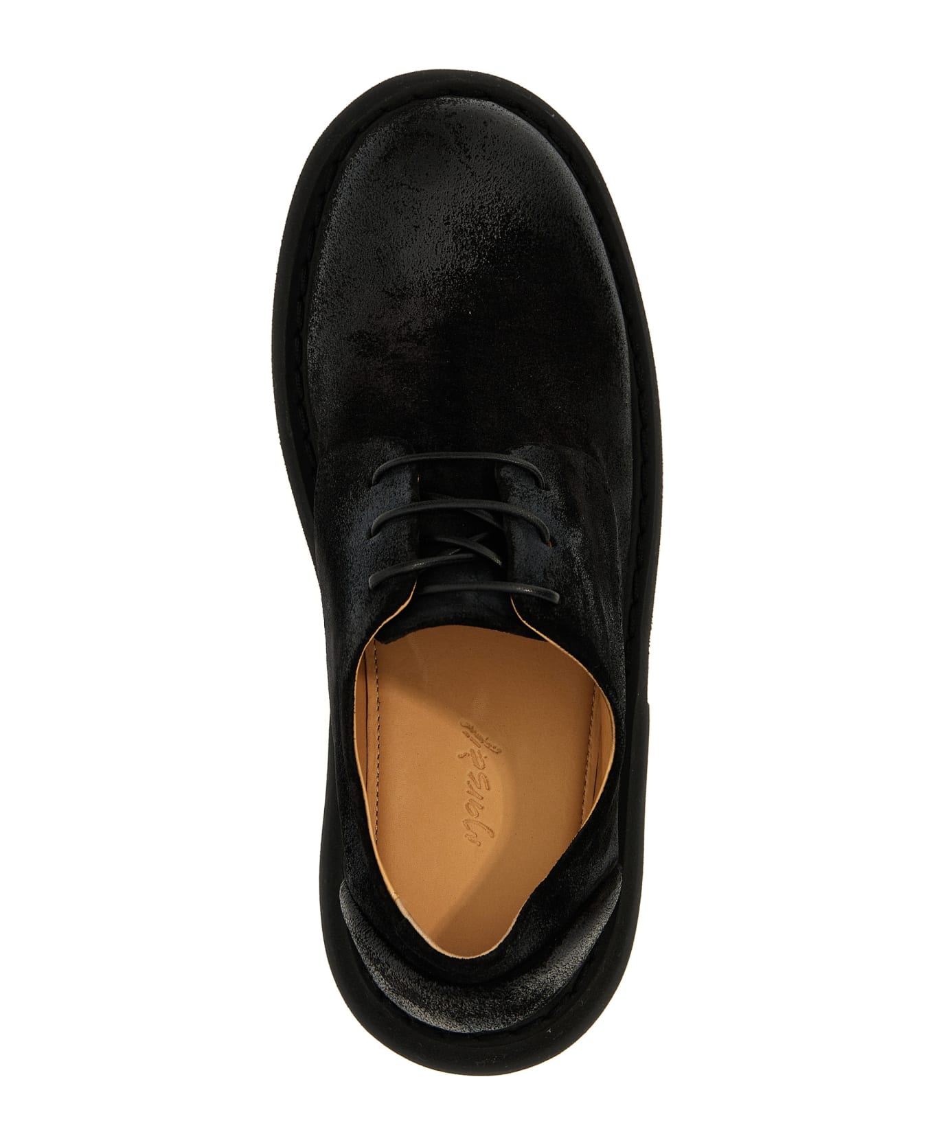 Marsell 'spalla' Lace Up Shoes - Black   ローファー＆デッキシューズ