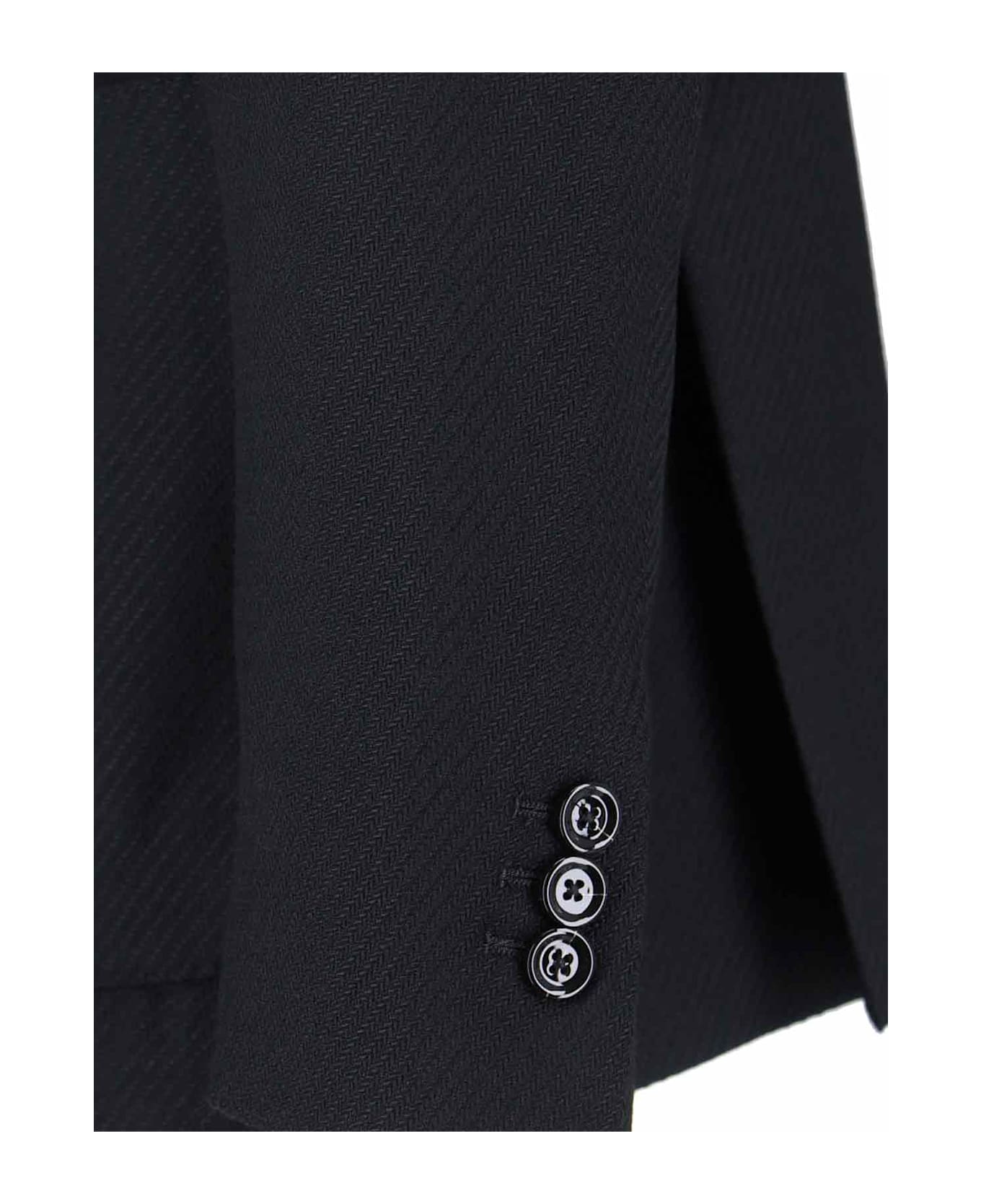 Lardini Double-breasted Blazer - Black  