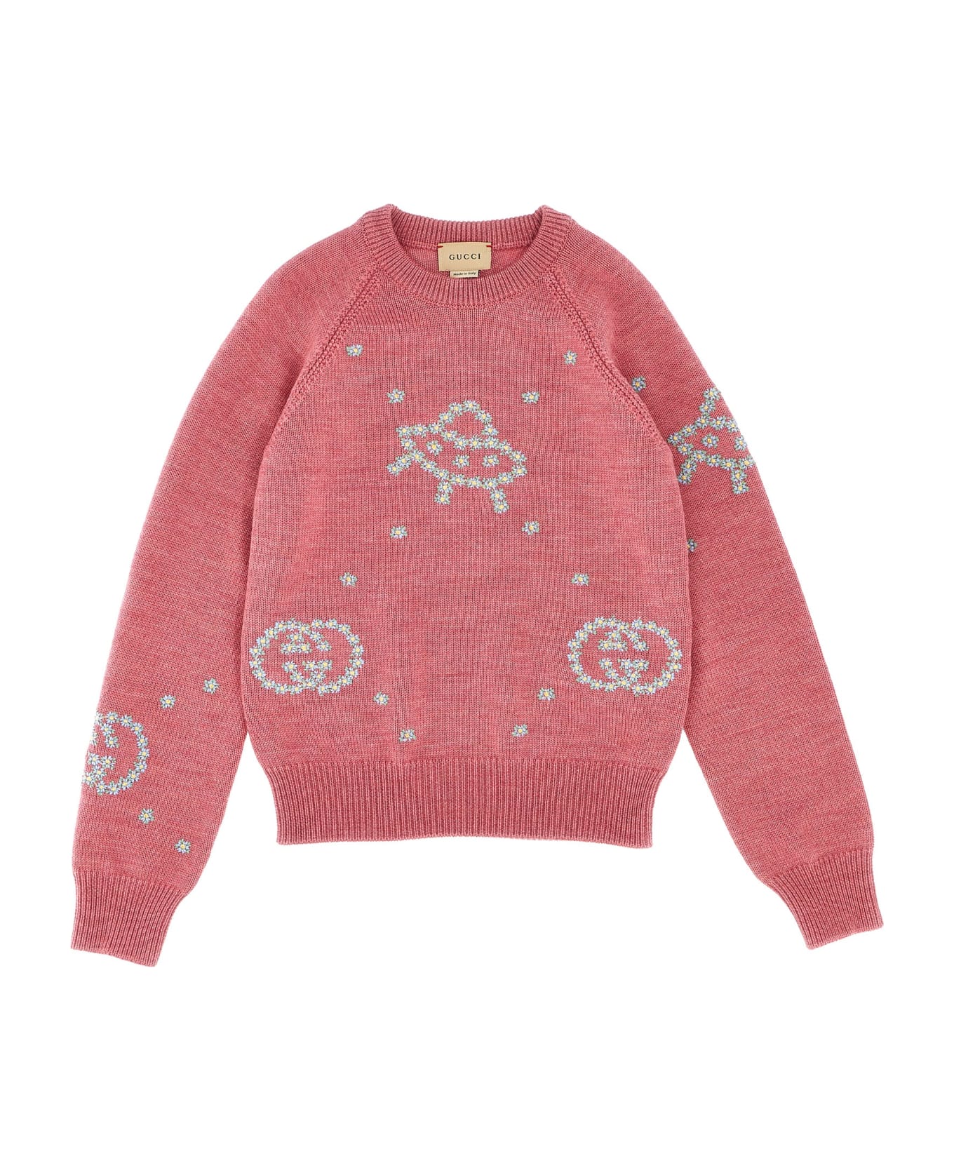 Gucci 'above All' Embroidery Sweater - Pink