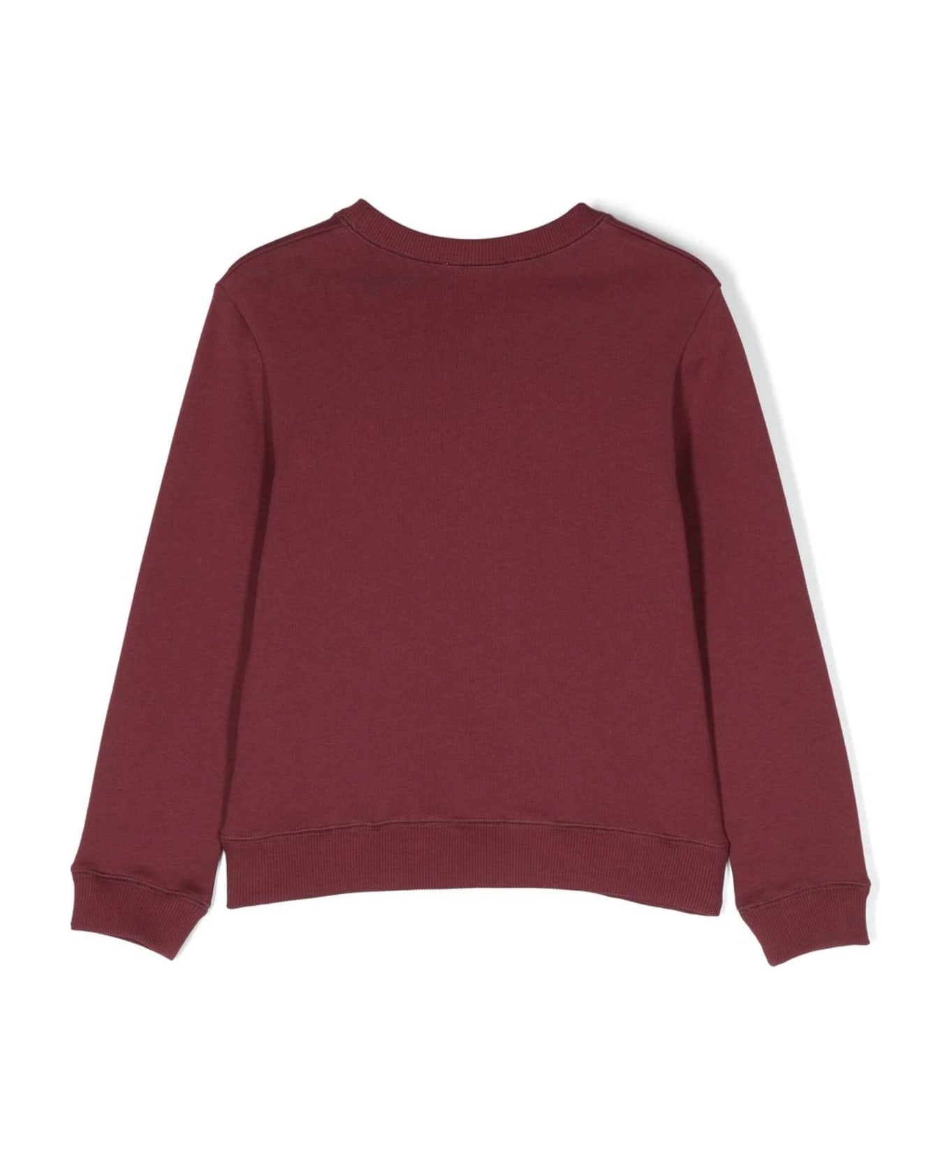 Lanvin Bordeaux Red Cotton Sweatshirt - A Bordeaux