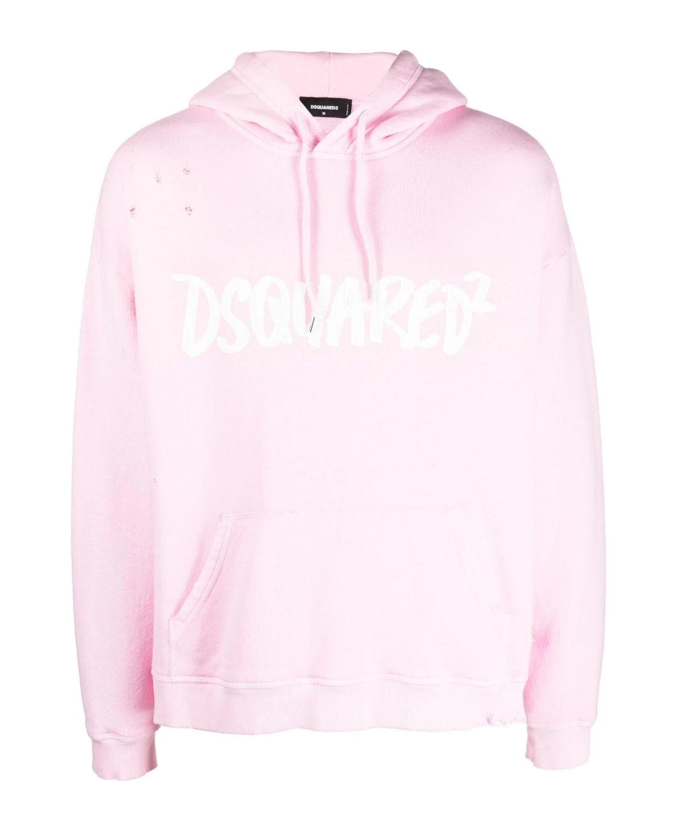 Dsquared2 Cotton Hoodie - Rosa