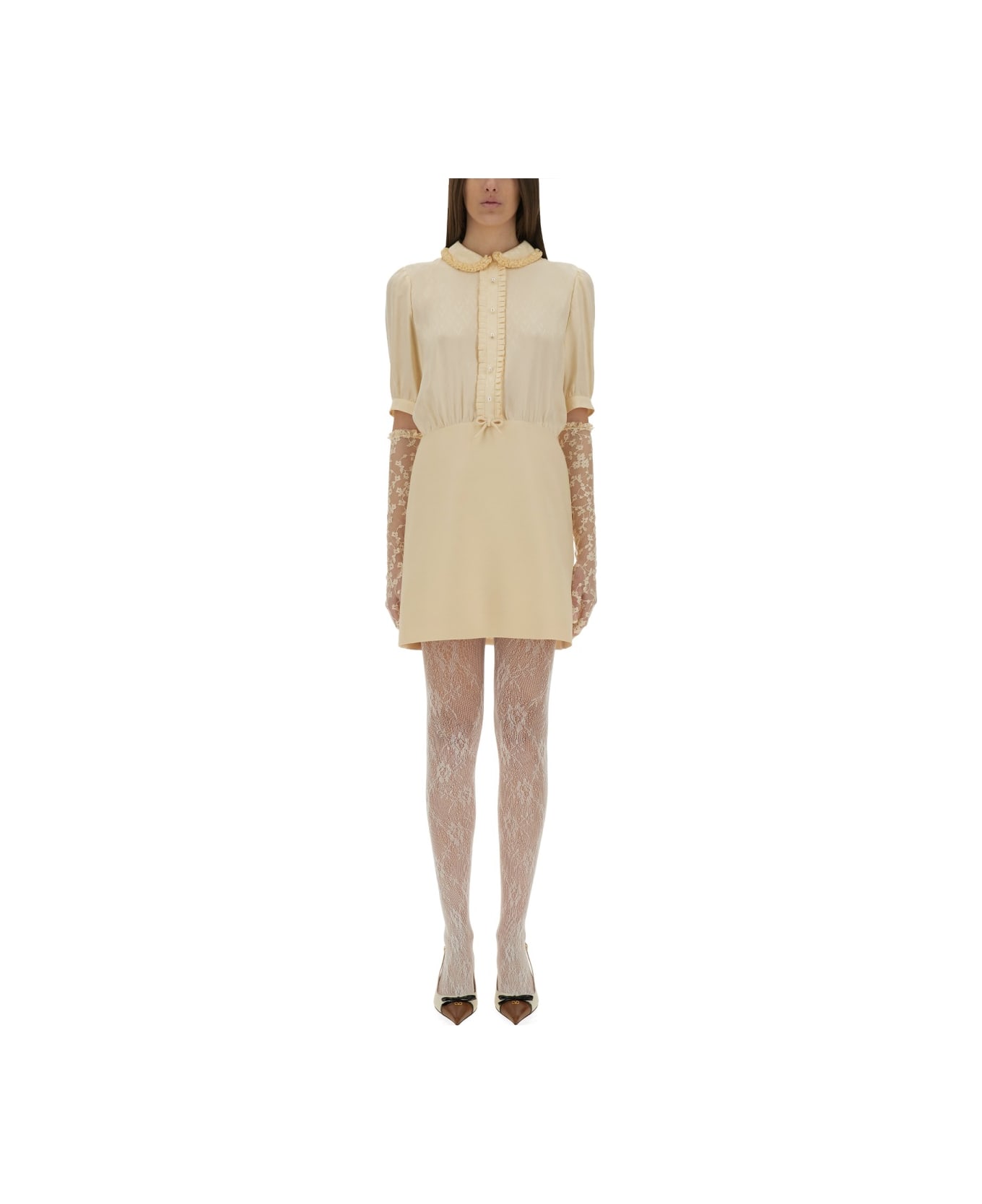 Valentino Crepe Couture Short Dress - Pink