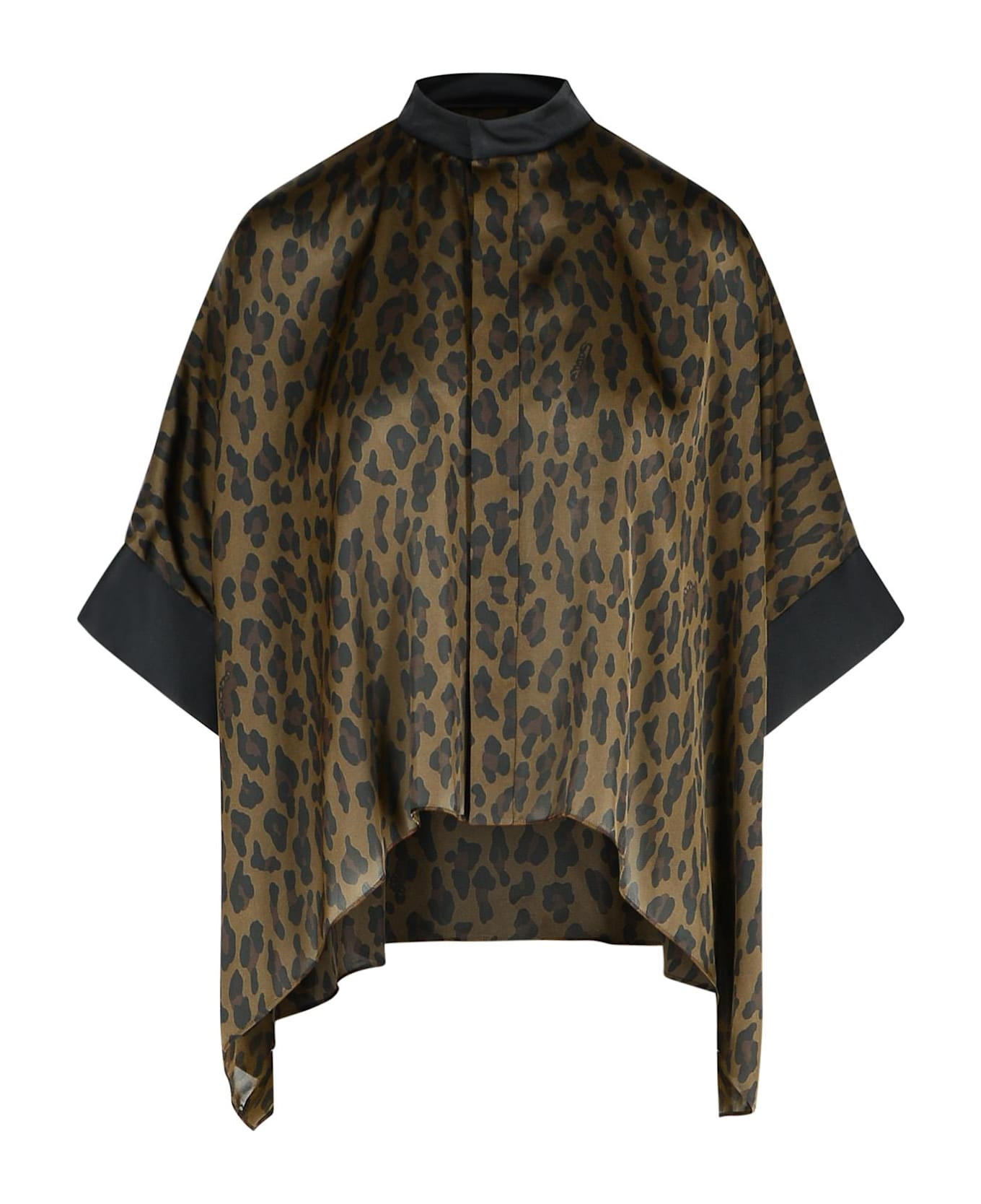 Sacai Brown Polyester Hood - Brown