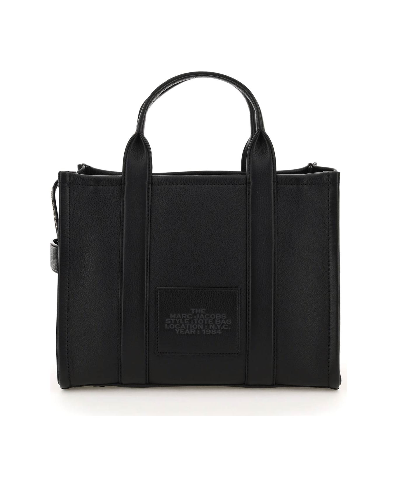 Marc Jacobs The Leather Medium Tote Bag - Black