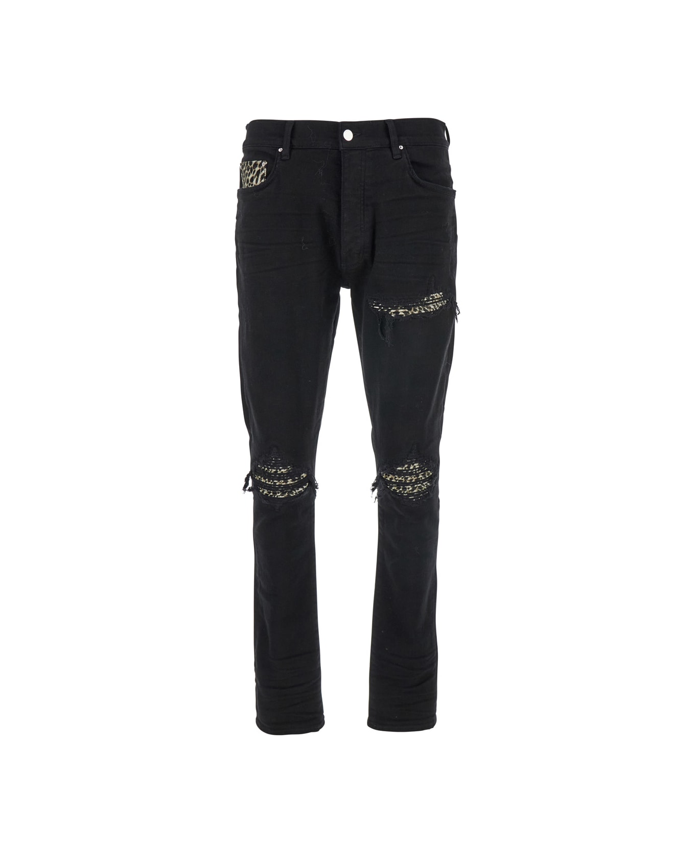 AMIRI Leopard Mx1 Jean - BLACK