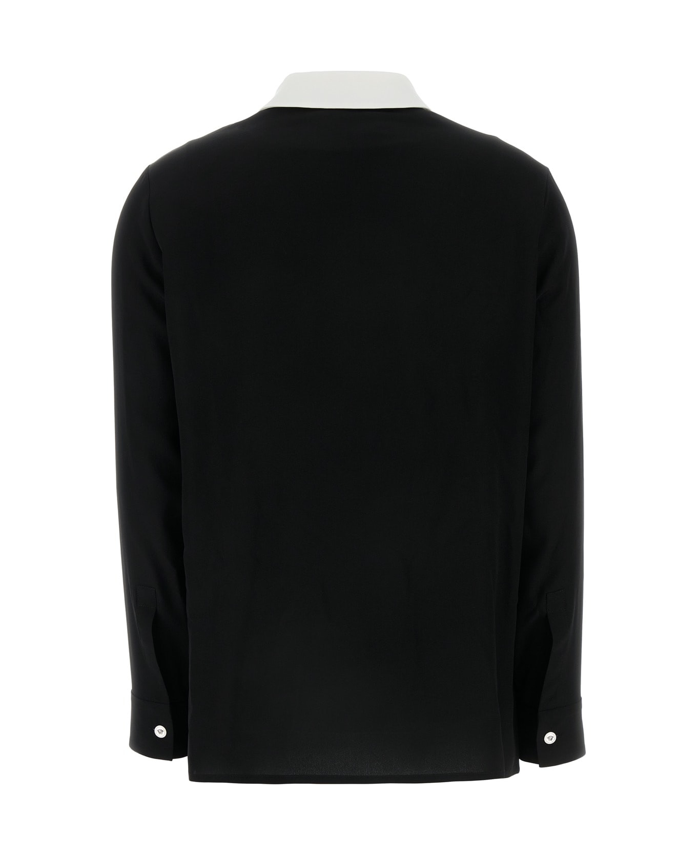 Versace Informal Shirt Responsible Silk Crepe De Chine - BBLACK