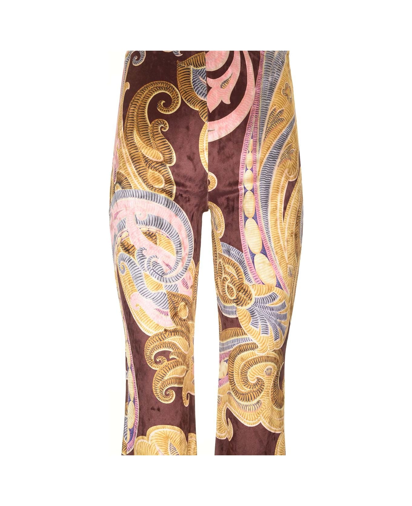 Etro Stretch Chenille Trousers - Multicolor