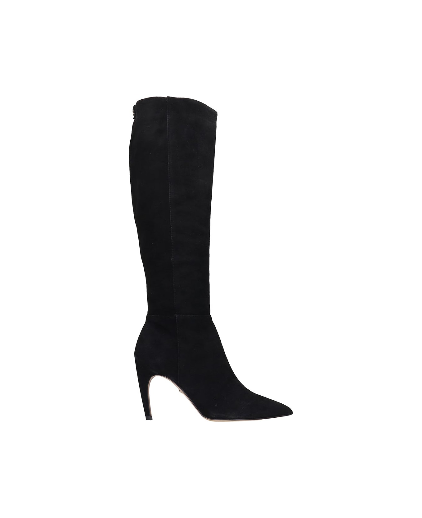 Sam Edelman Fraya High Heels Boots In Black Suede - black