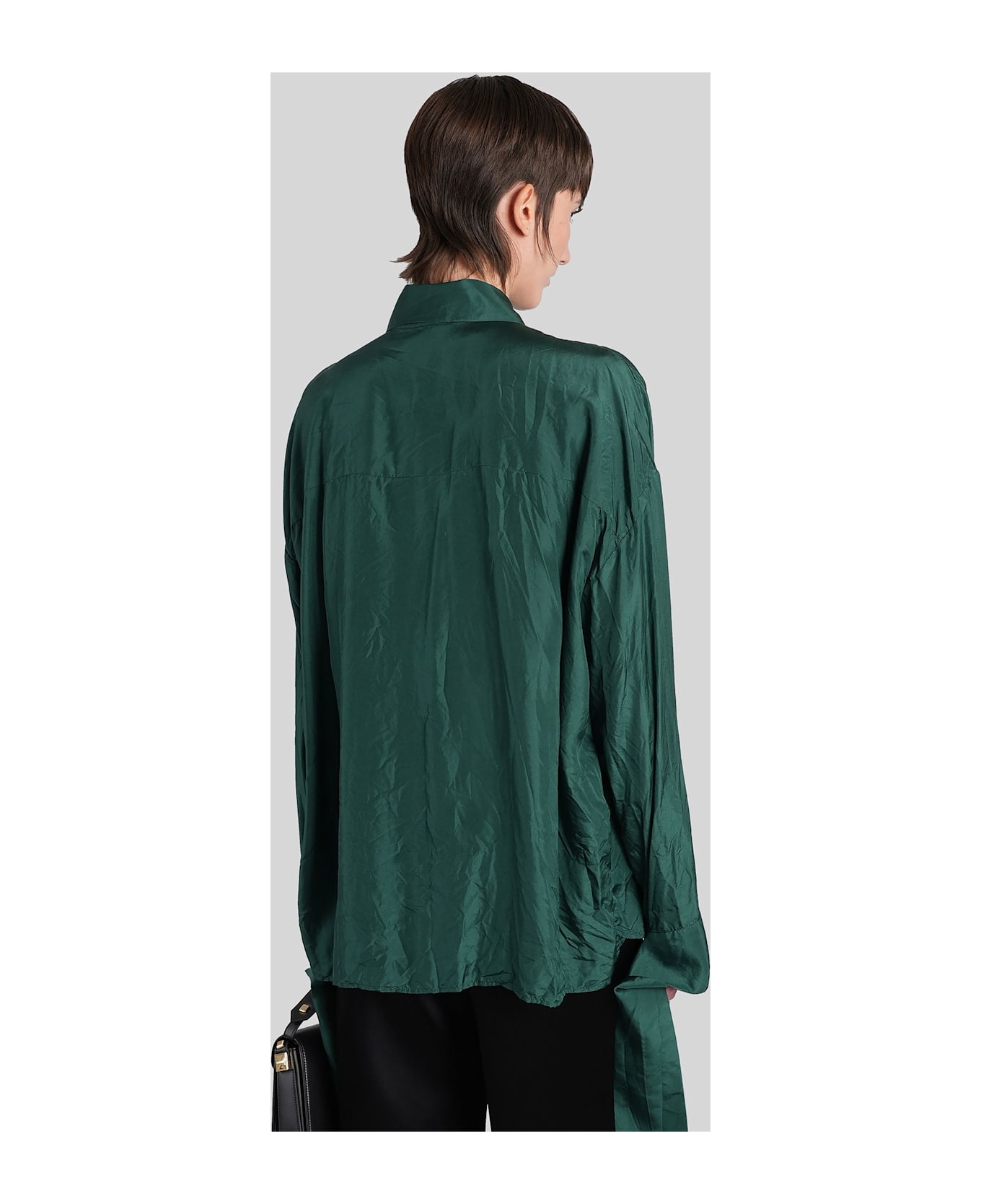 Lanvin Blouse In Green Silk - green