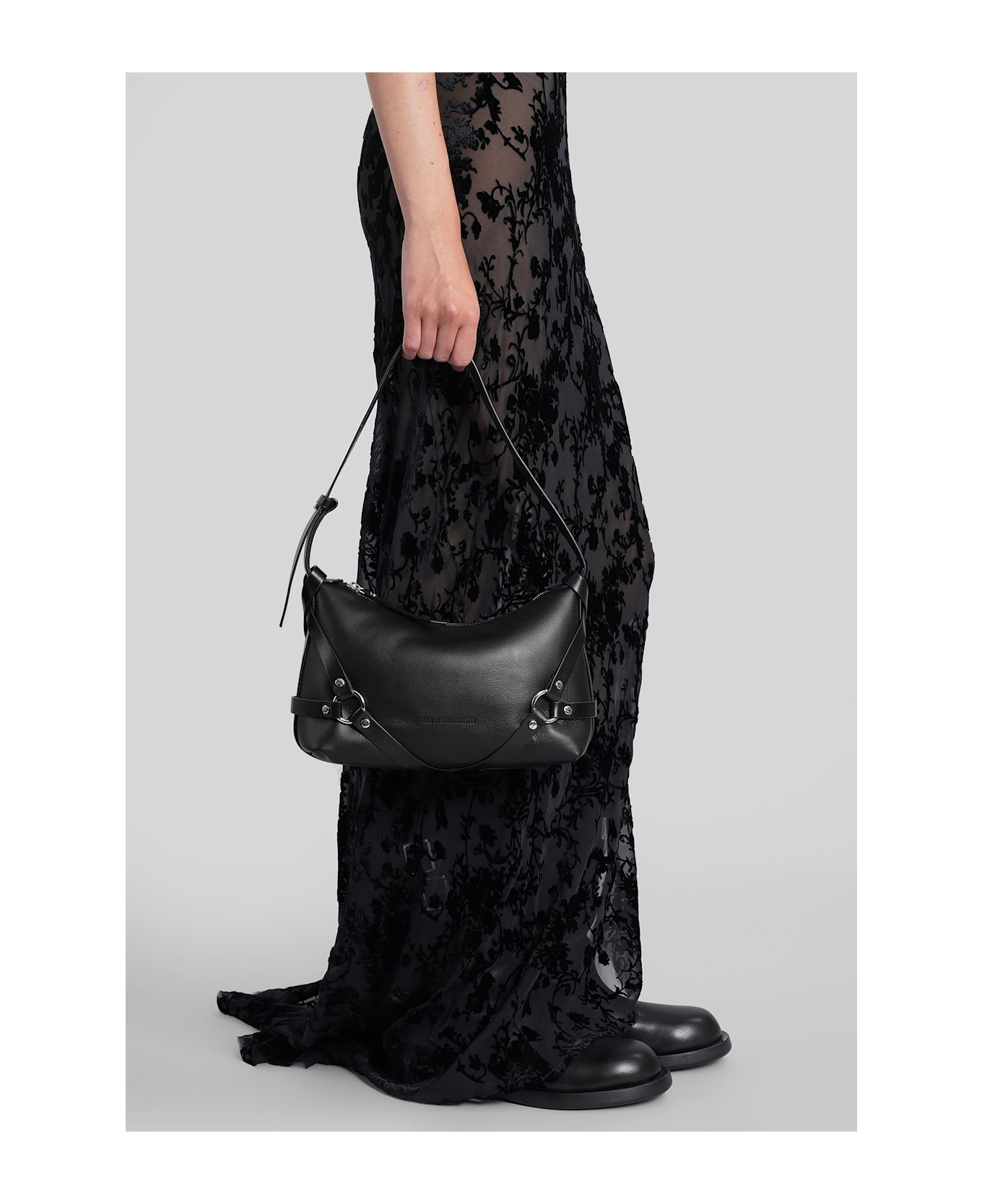 Ann Demeulemeester Tamar Shoulder Bag In Black Leather - black