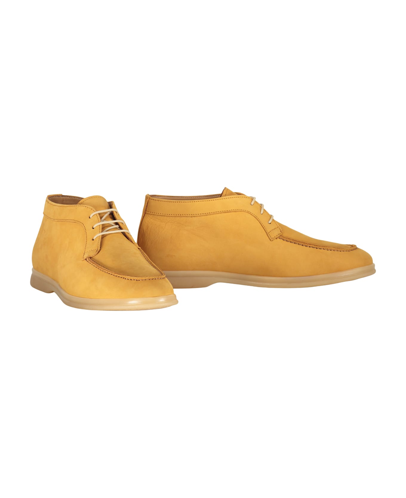 Bruno Magli Leather Lace-up Shoes - Orange