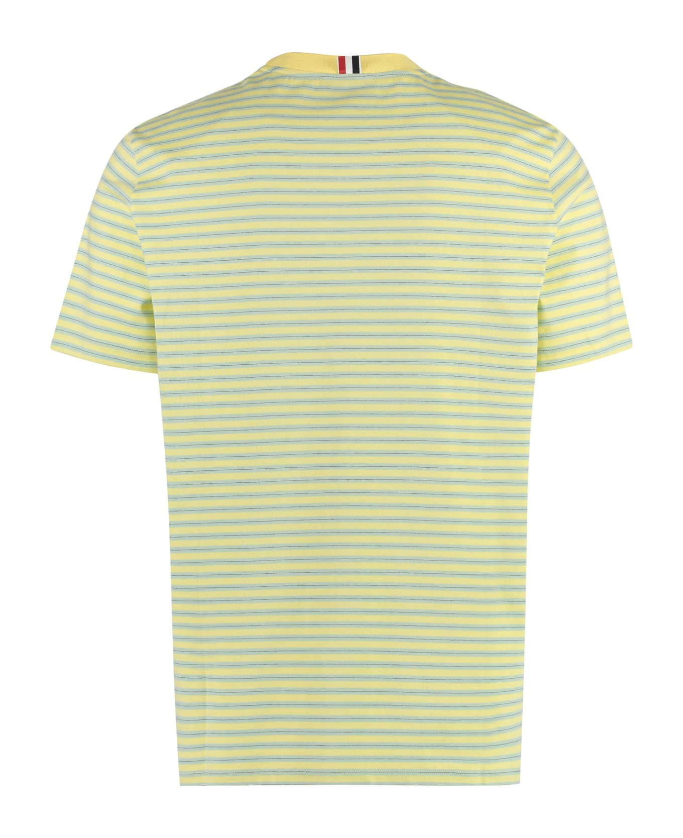 Thom Browne Striped Cotton T-shirt - Yellow
