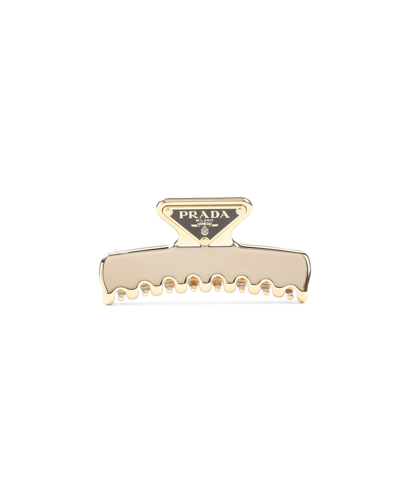 Prada Metal Hair Clip - Oro