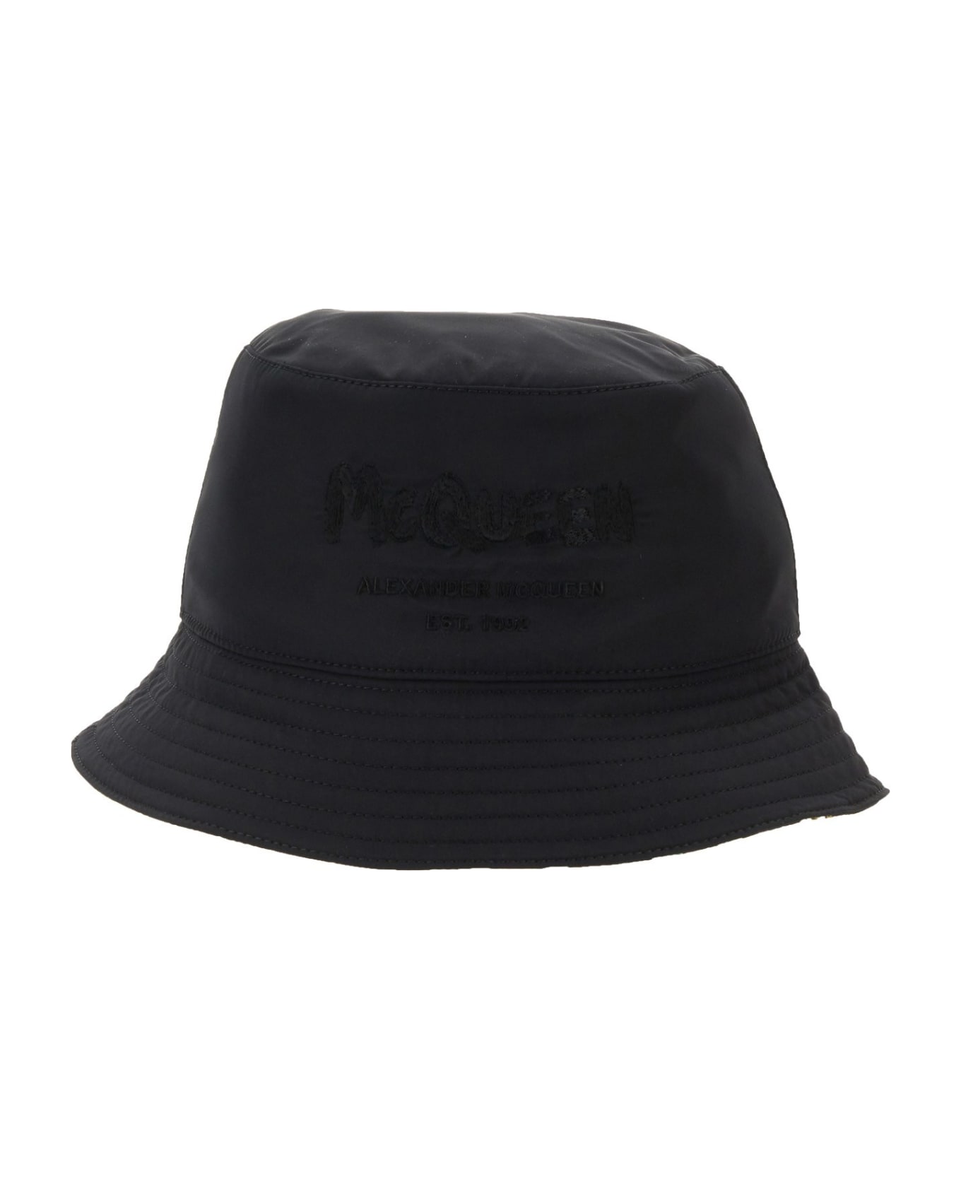 Alexander McQueen Reversible Bucket Hat - NERO