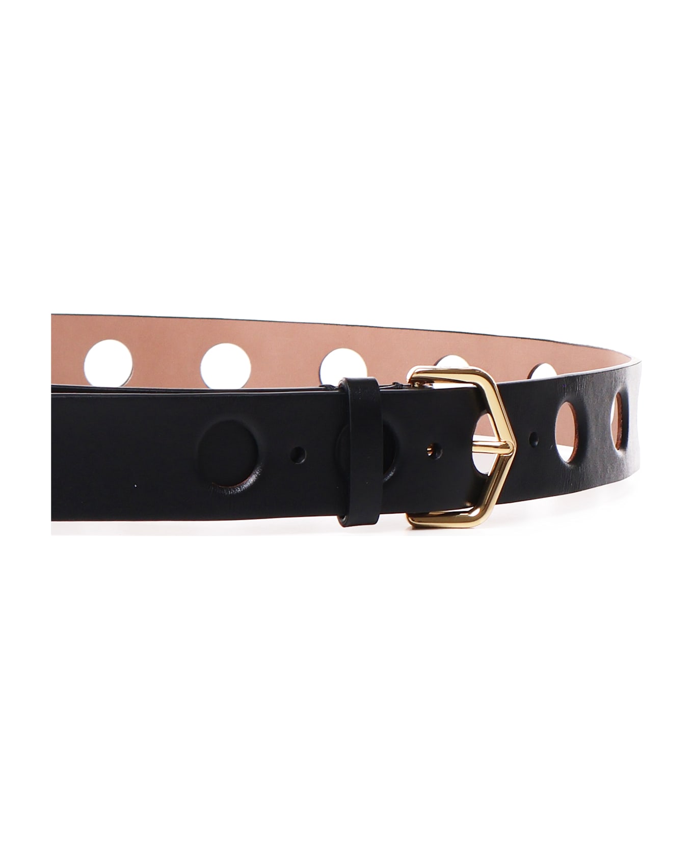 Alaia Neo Vienne Belt In Calfskin - Black