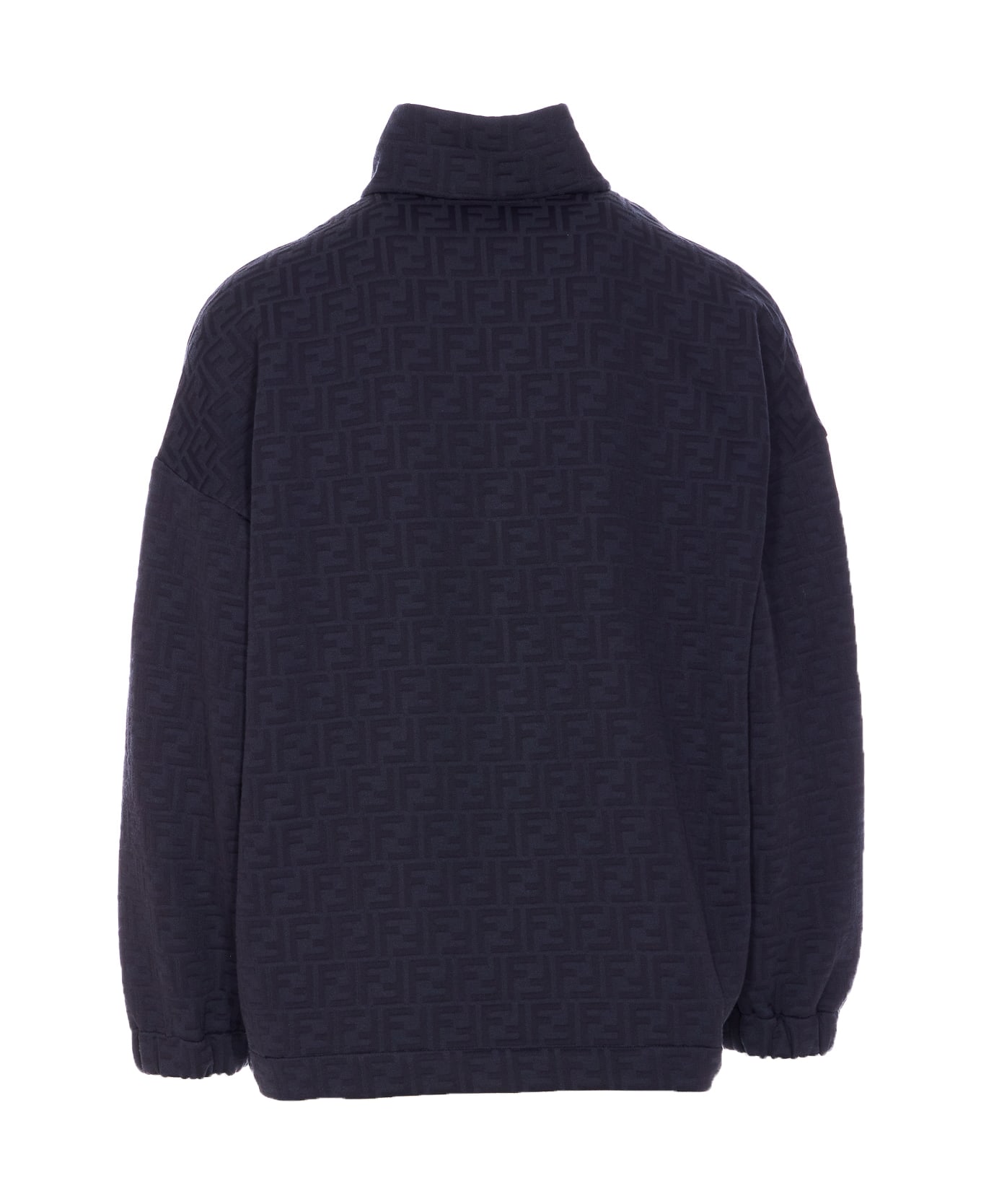 Fendi Navy Blue Polyester Blend Sweatshirt - Blue