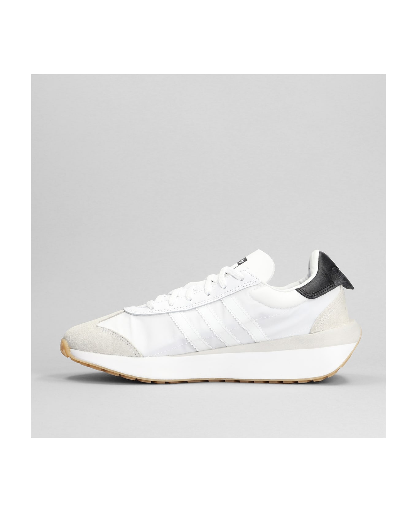 Adidas Originals Country Xlg Sneakers In White Synthetic Fibers - Ftwwht/cblack/greone