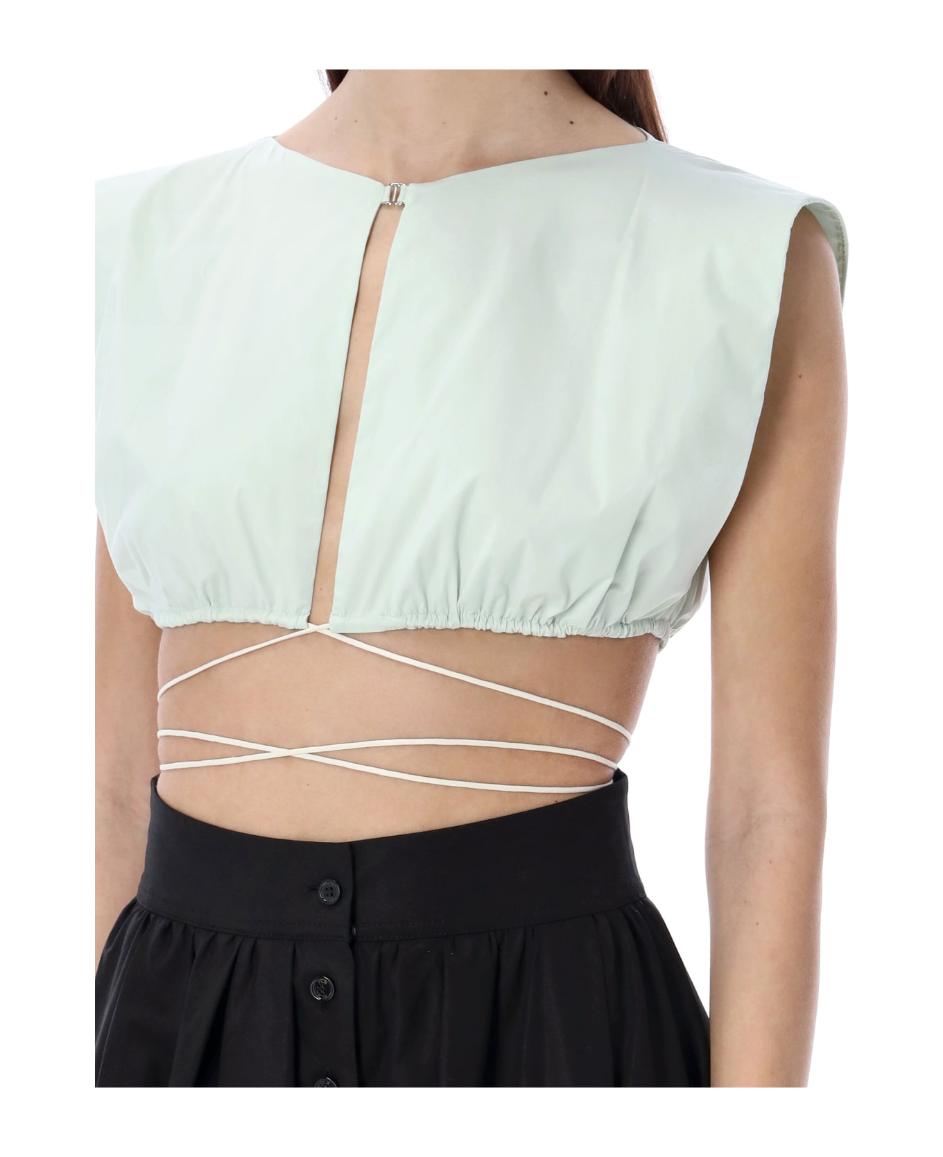 Philosophy di Lorenzo Serafini Cropped Top - LIGHT GREEN