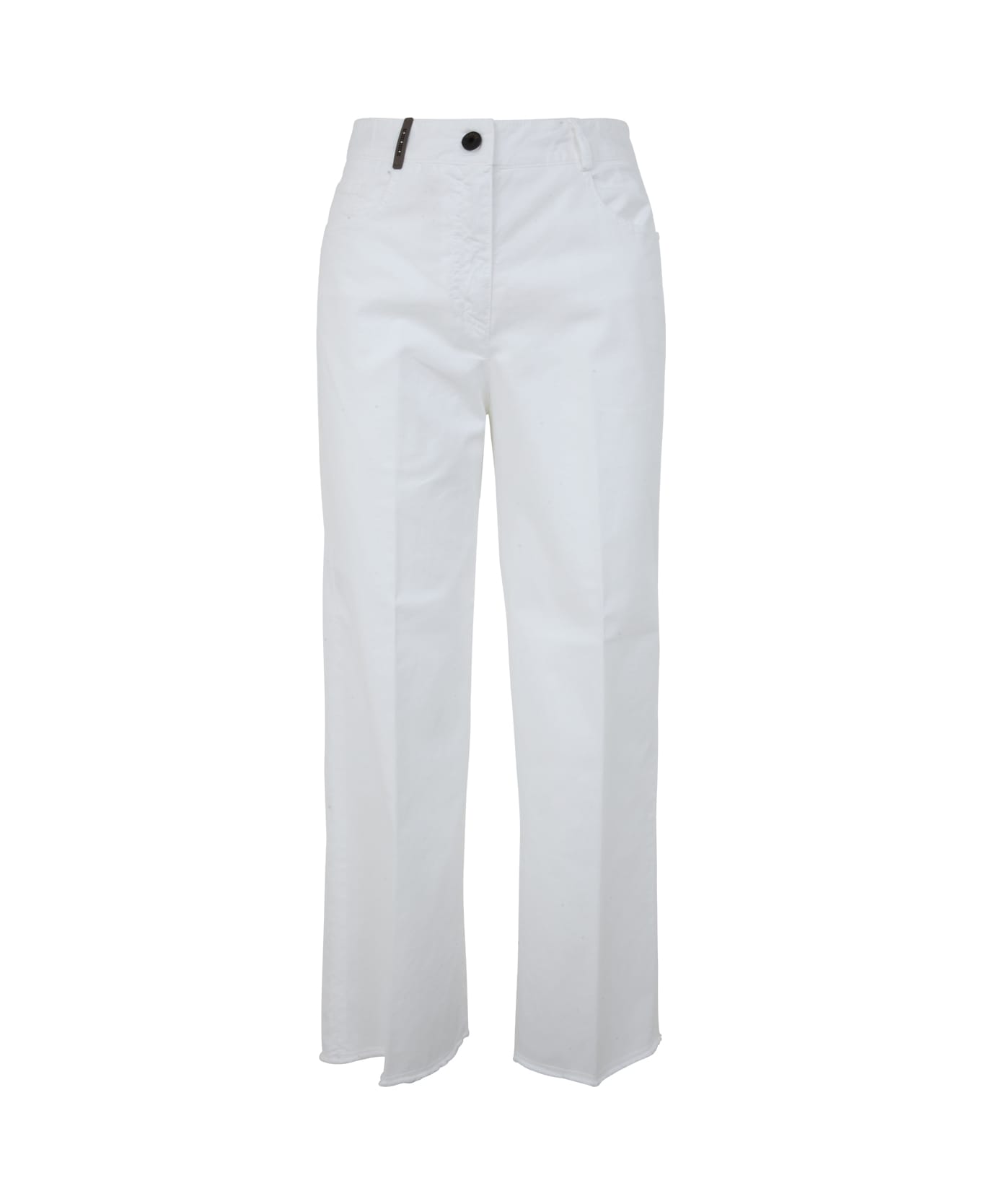 Peserico Cotton Gabardine Jeans - Optic White