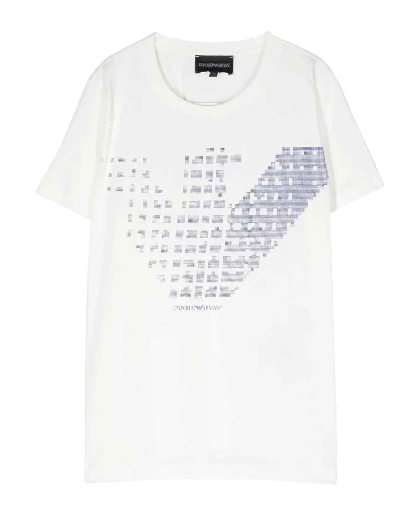 Emporio Armani White T-shirt Boy - Bianco