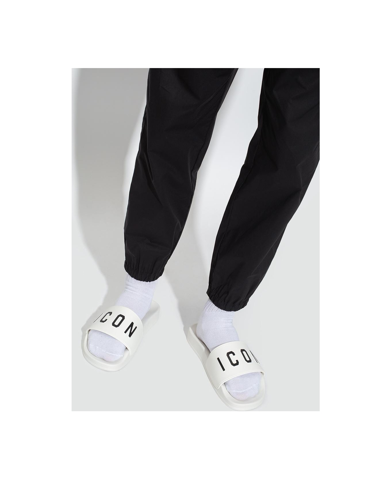 Dsquared2 Rubber Slides - Bianco