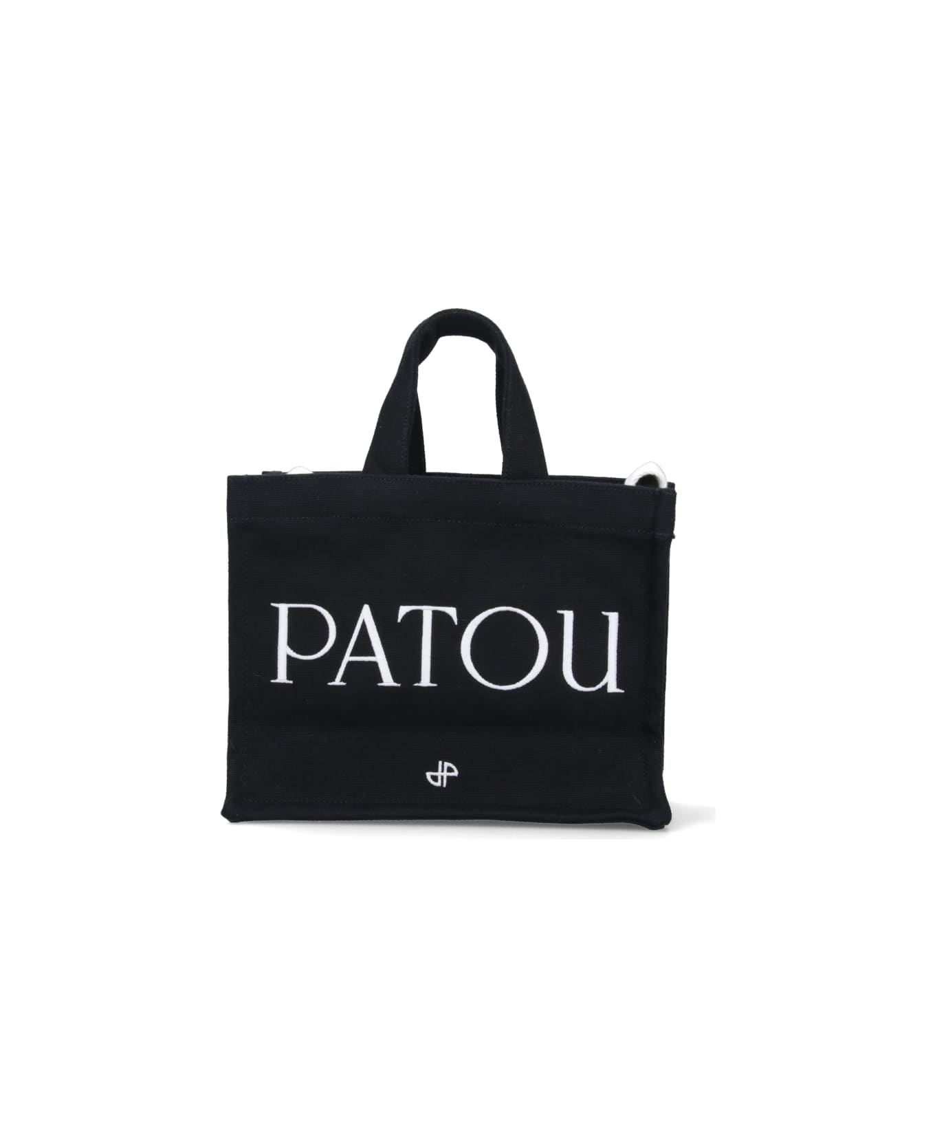 Patou Logo Tote Bag - Black   トートバッグ