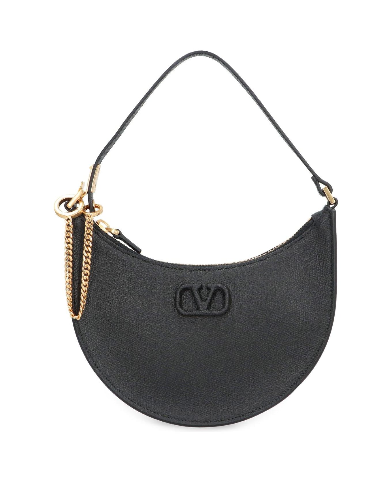 Valentino Garavani Vlogo Signature Mini Hobo Bag - Black