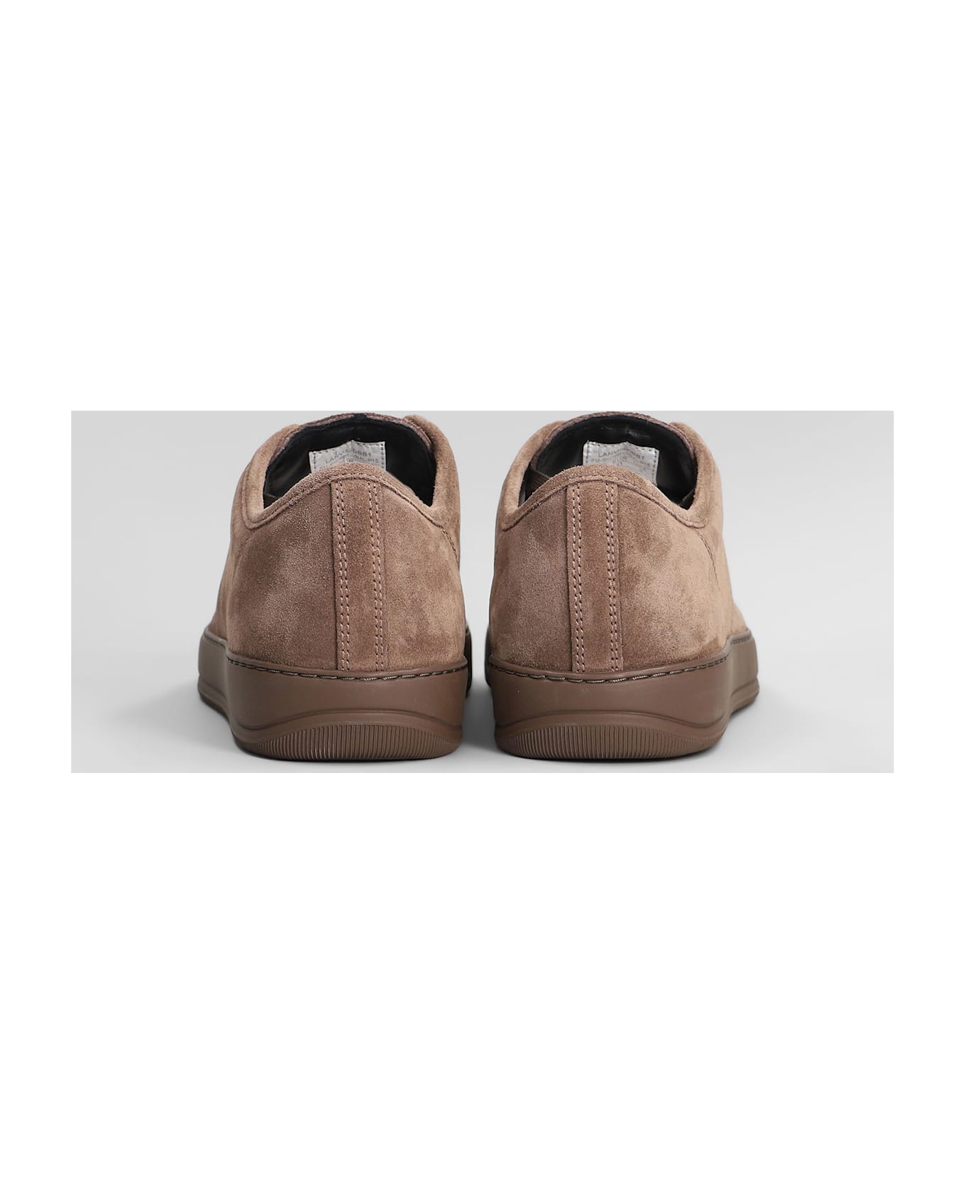 Lanvin Dbb1 Sneakers In Brown Suede - brown
