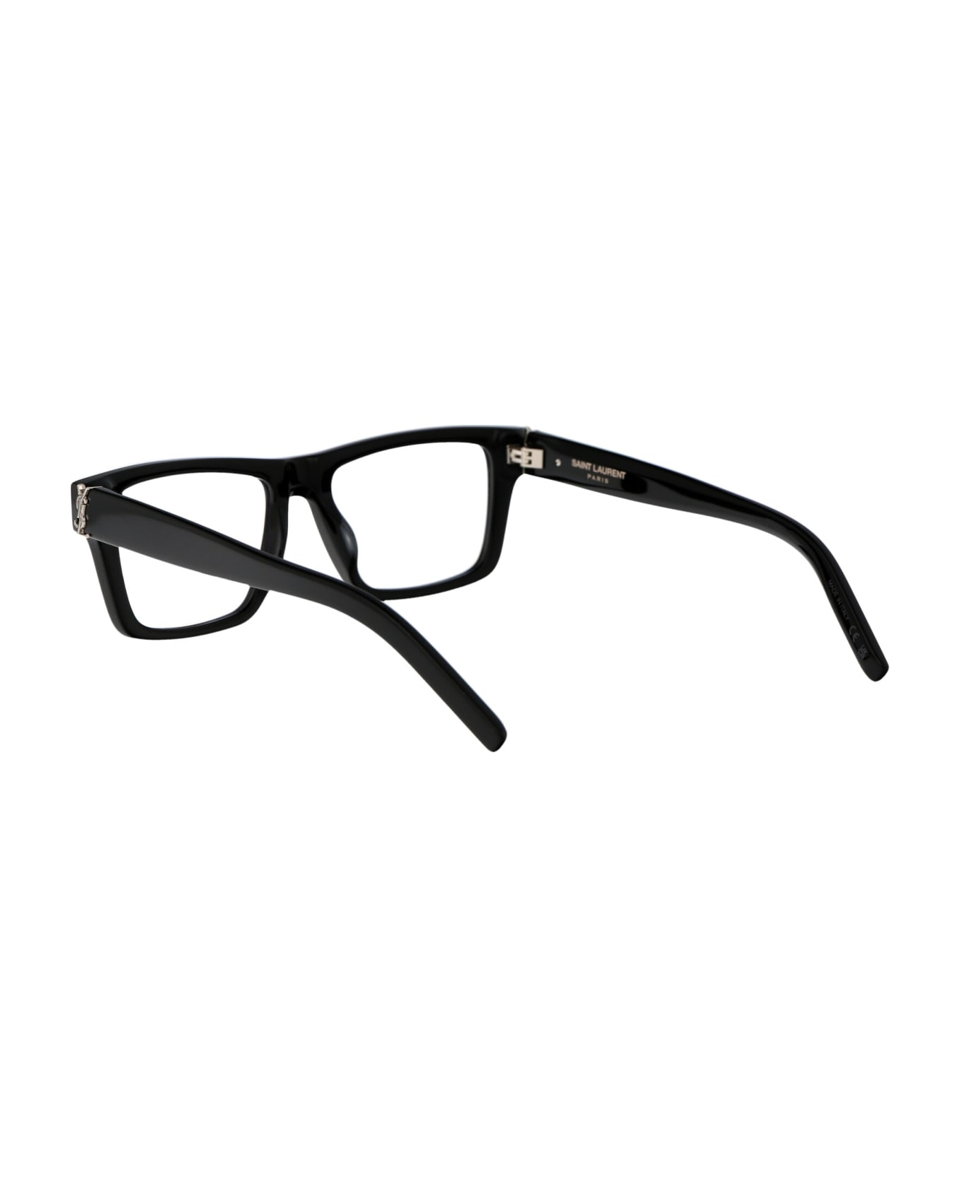 Saint Laurent Eyewear Sl M10_b Glasses - 001 BLACK BLACK TRANSPARENT