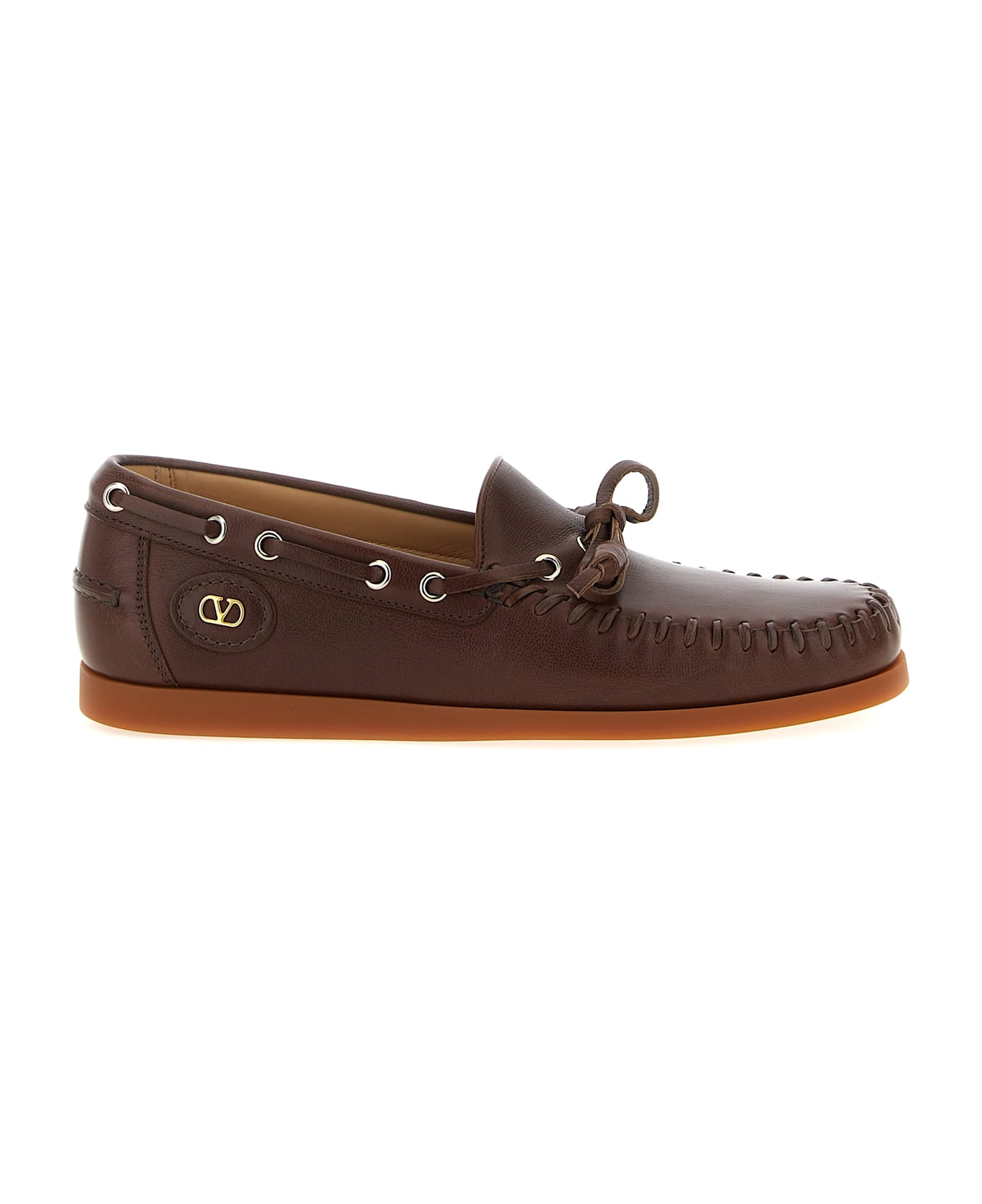 Valentino Garavani 
palm Avenue
 Boat Shoe - Brown