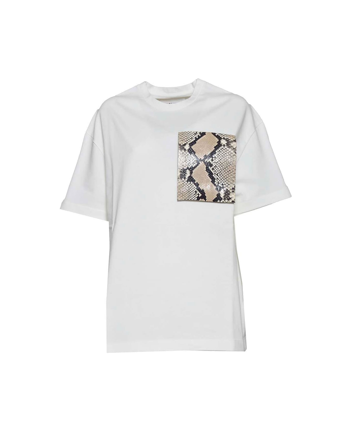 Jil Sander Snake Pocket Printed T-shirt - Natural Tシャツ