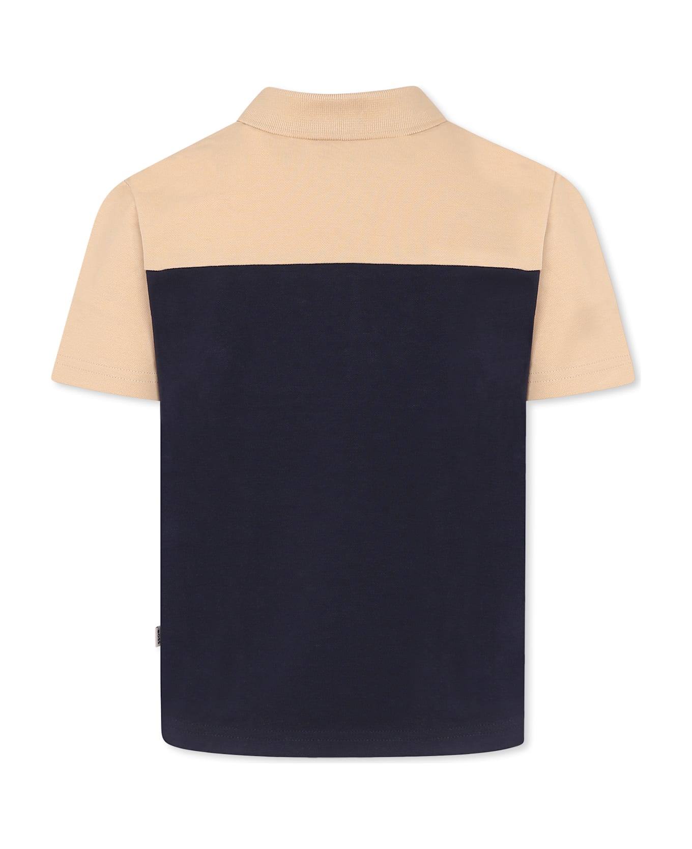 Hugo Boss Blue Polo Shirt For Boy With Logo - Blue