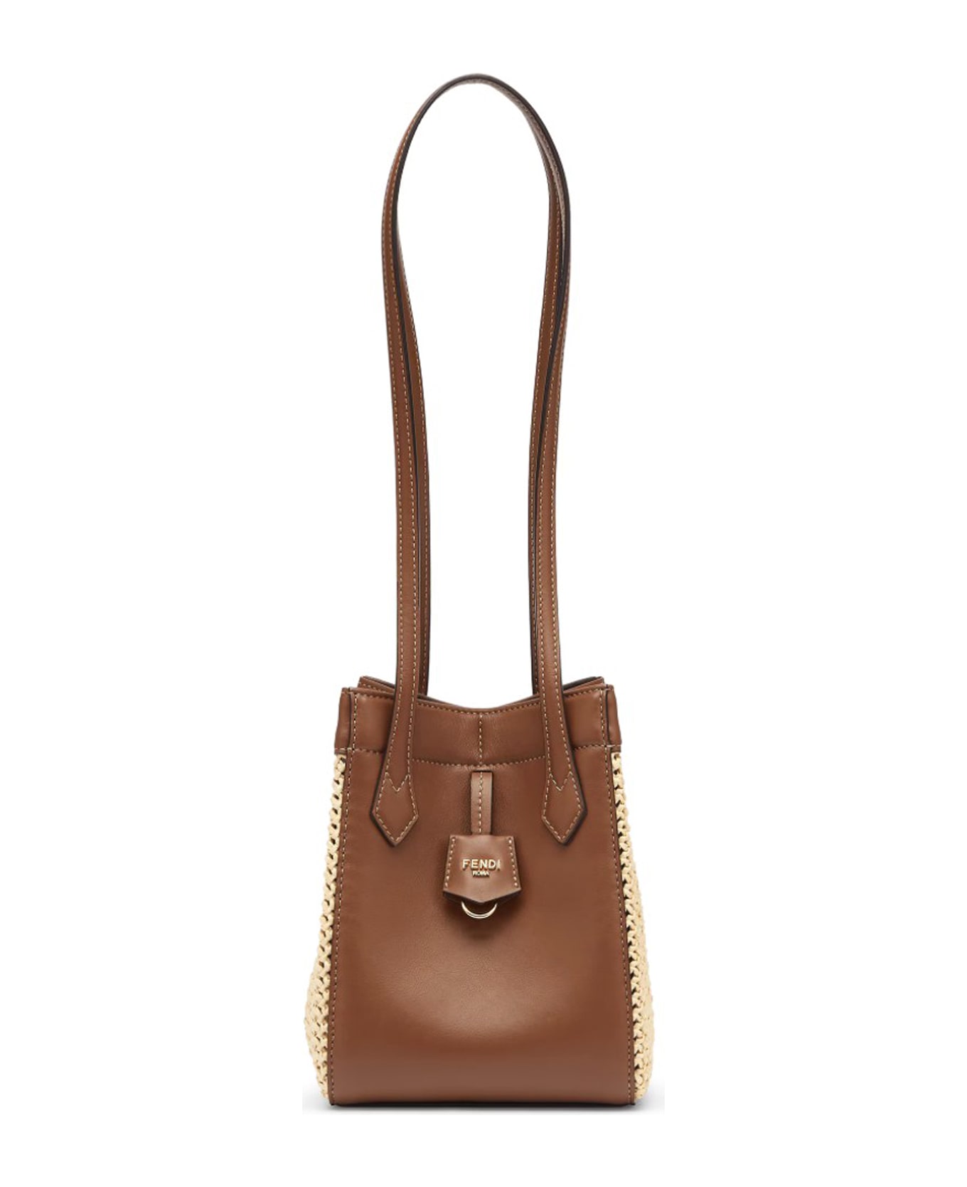 【FENDI】ORIGAMI MINI BAG Fendi Origami Mini Fabric Brown | Fendi