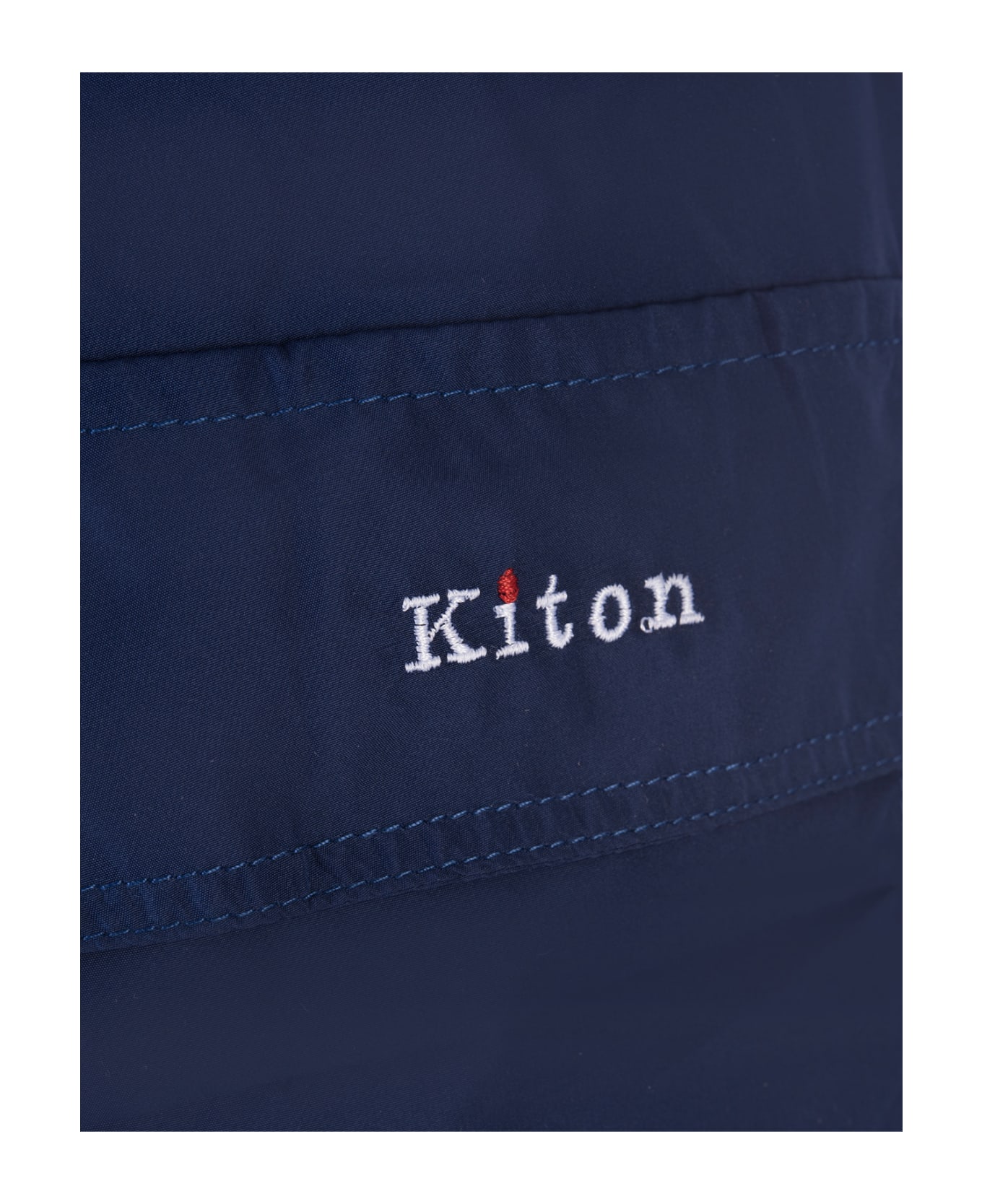Kiton Navy Blue Swim Shorts - Blue