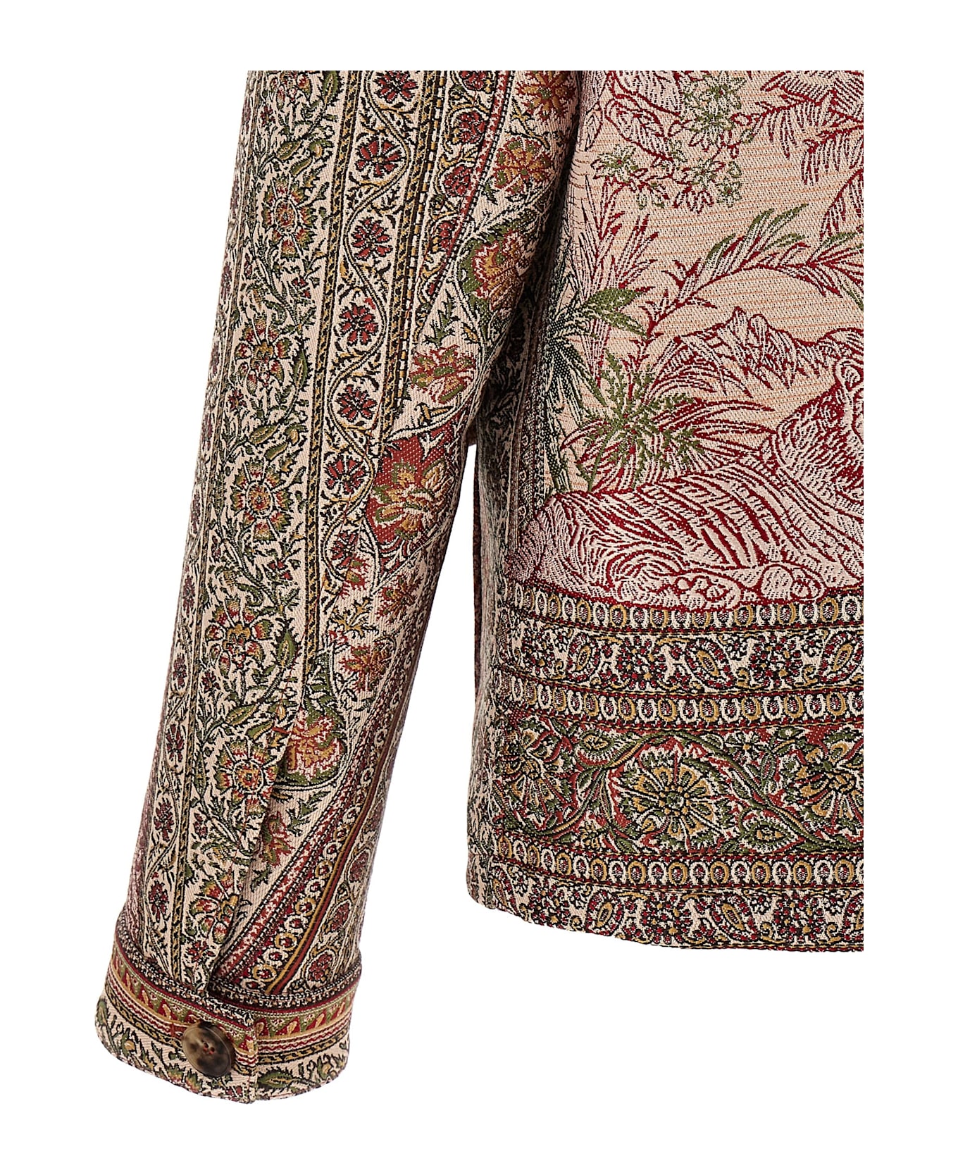 Etro Balmacaan Neck Overshirt - Multicolor